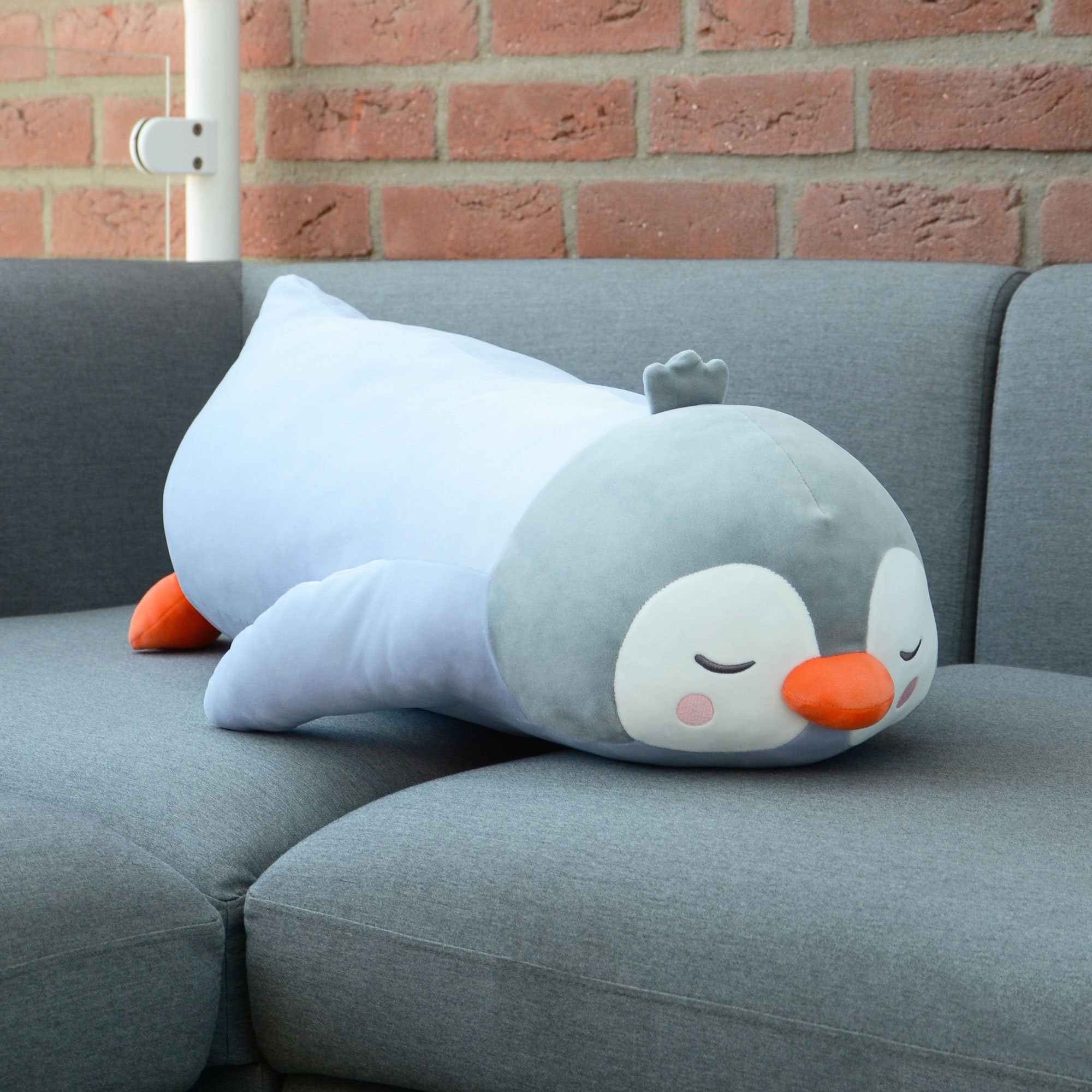 UNUS HOME Seitenschläferkissen Pinguin Kissen, 1-tlg., 50 cm Hellblau, Lage günstig online kaufen