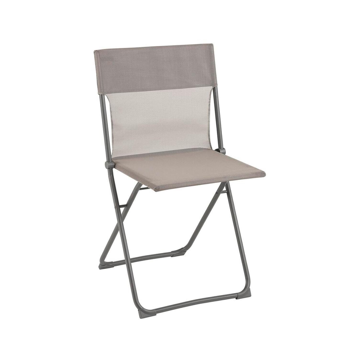 Lafuma Klappstuhl BALCONY, Terre, Titanfarben, Batyline, Stahl, (1 St), Klappbar, B 48 x H 83 x T 44 cm
