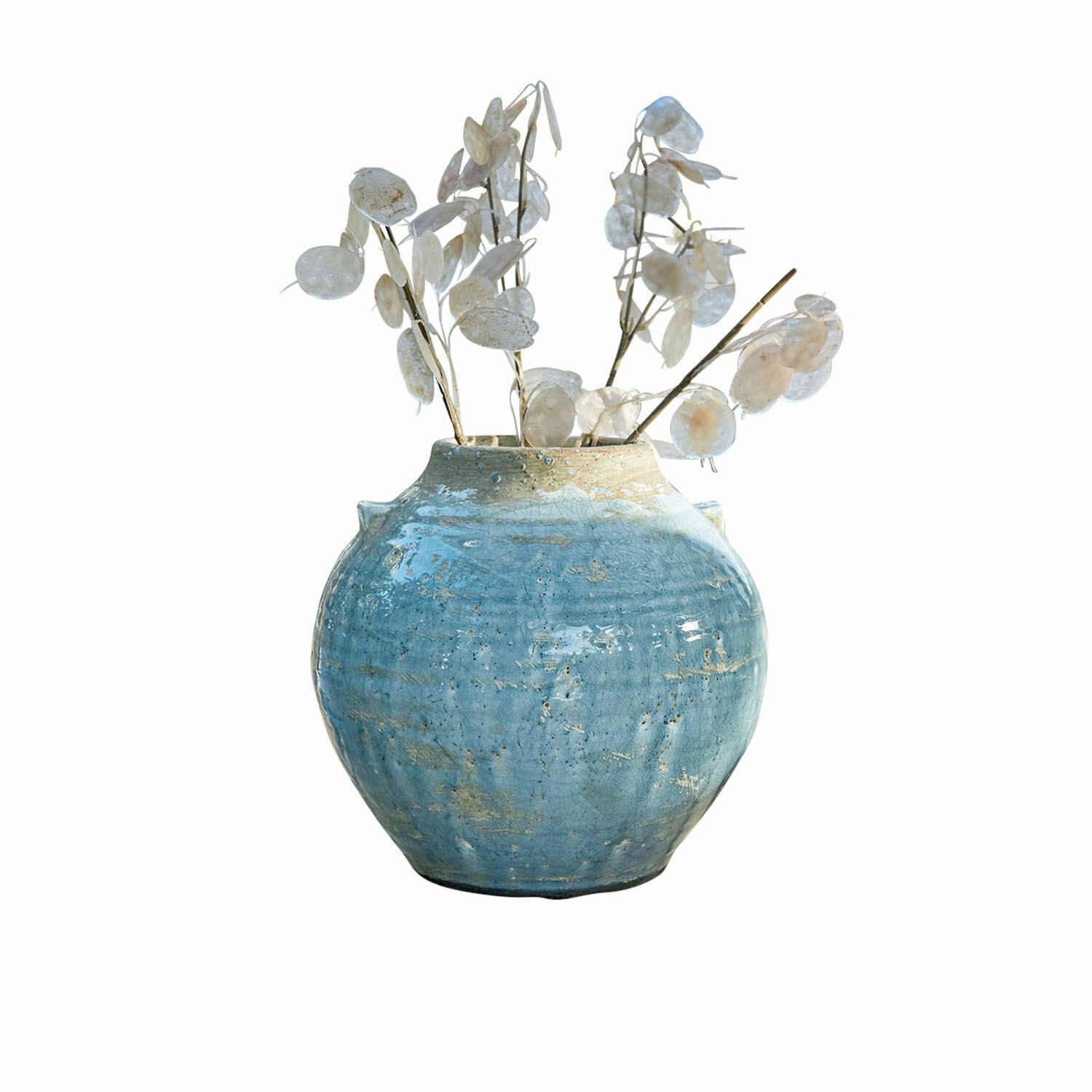 Mirabeau Tischvase Vase Trevigno blau günstig online kaufen