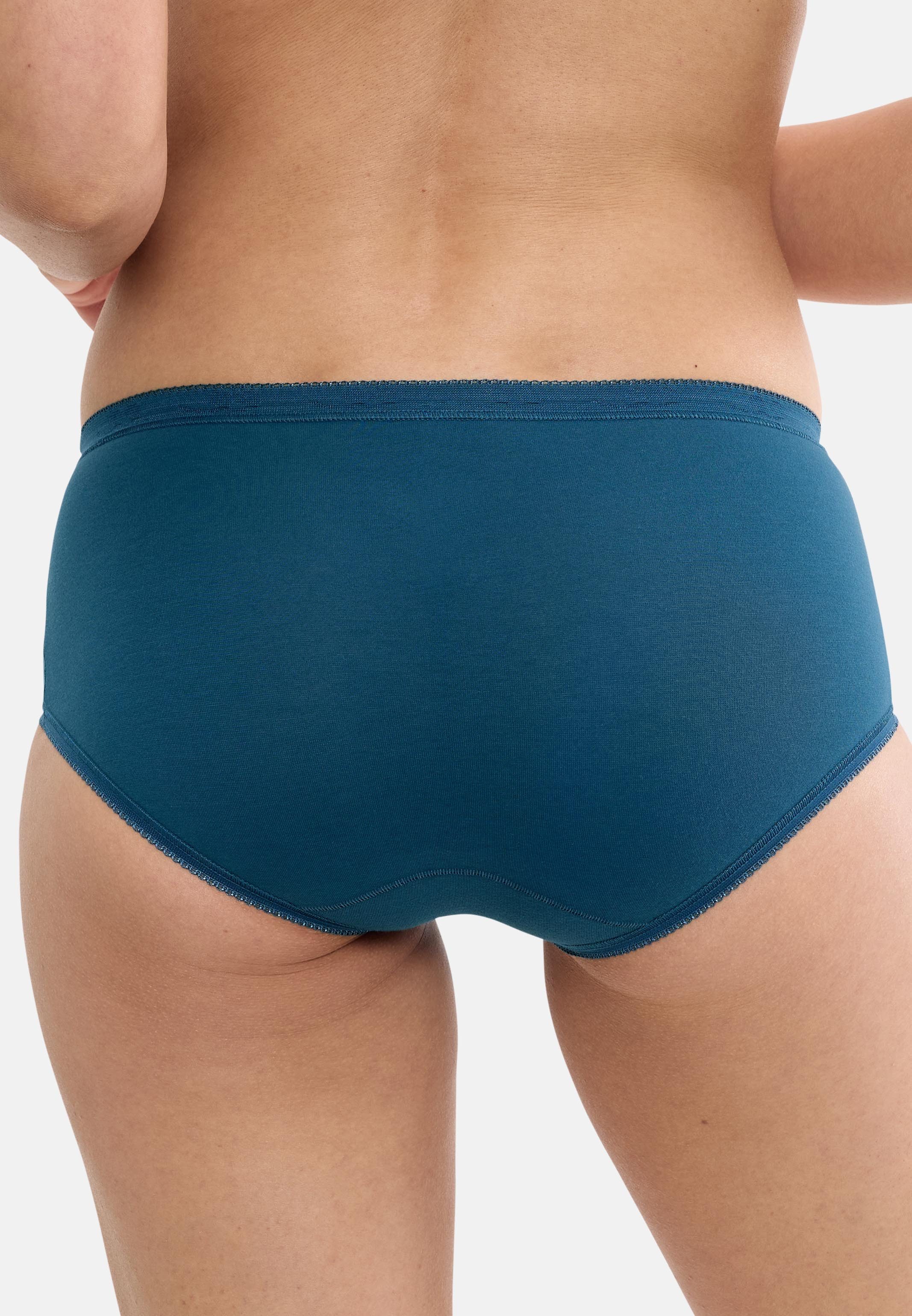 sloggi Midislip 3er Pack Basic+ (Spar-Set, 3-St) Midi Slip - Baumwolle - Atmungsaktiv