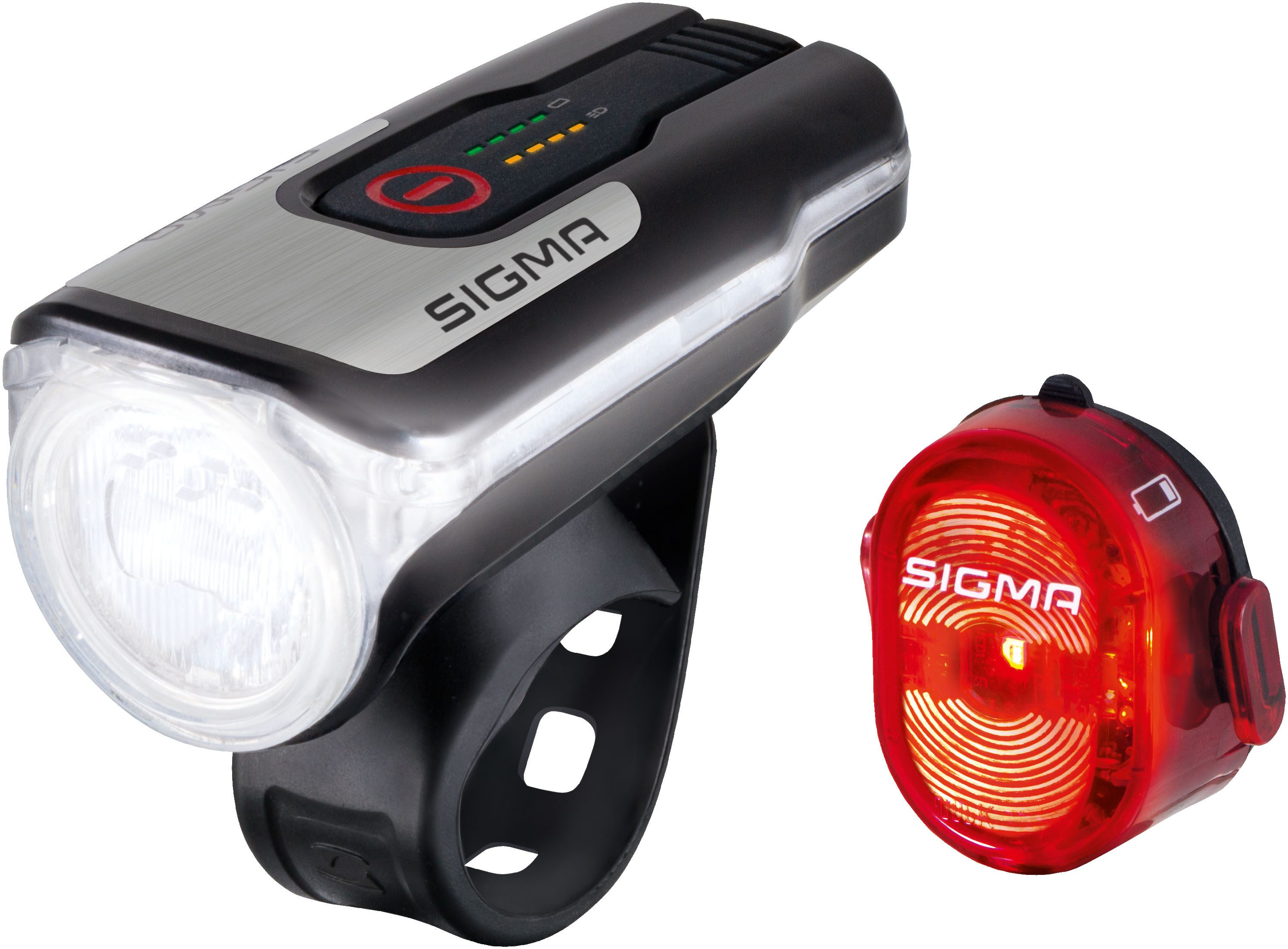 Fahrradbeleuchtung Beleuchtungsset Aura 80 USB/Nugget II