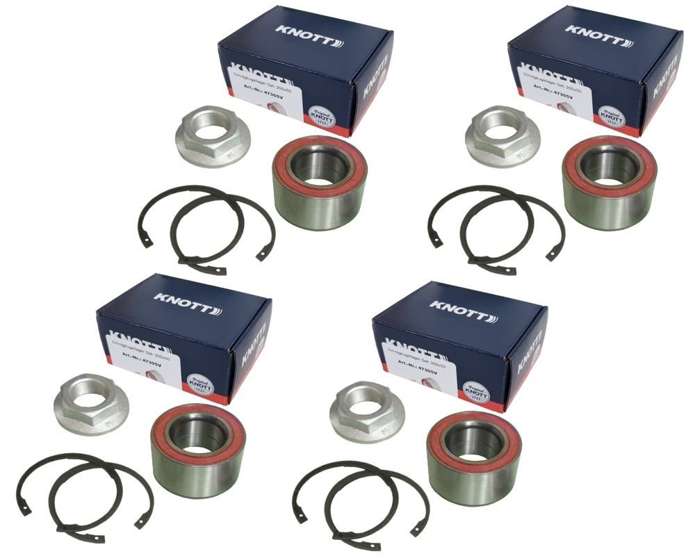 Knott Anhänger Knott - Radlager - Set 47305V - Lager Ø64 / Ø34 x 37mm für Tandemachse