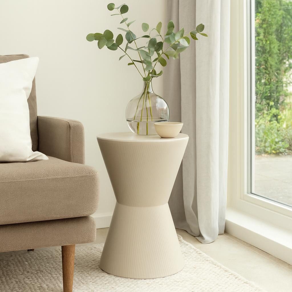 Home & styling collection Beistelltisch Seitentisch für Sofa TOME, Ø 29 x 4 günstig online kaufen