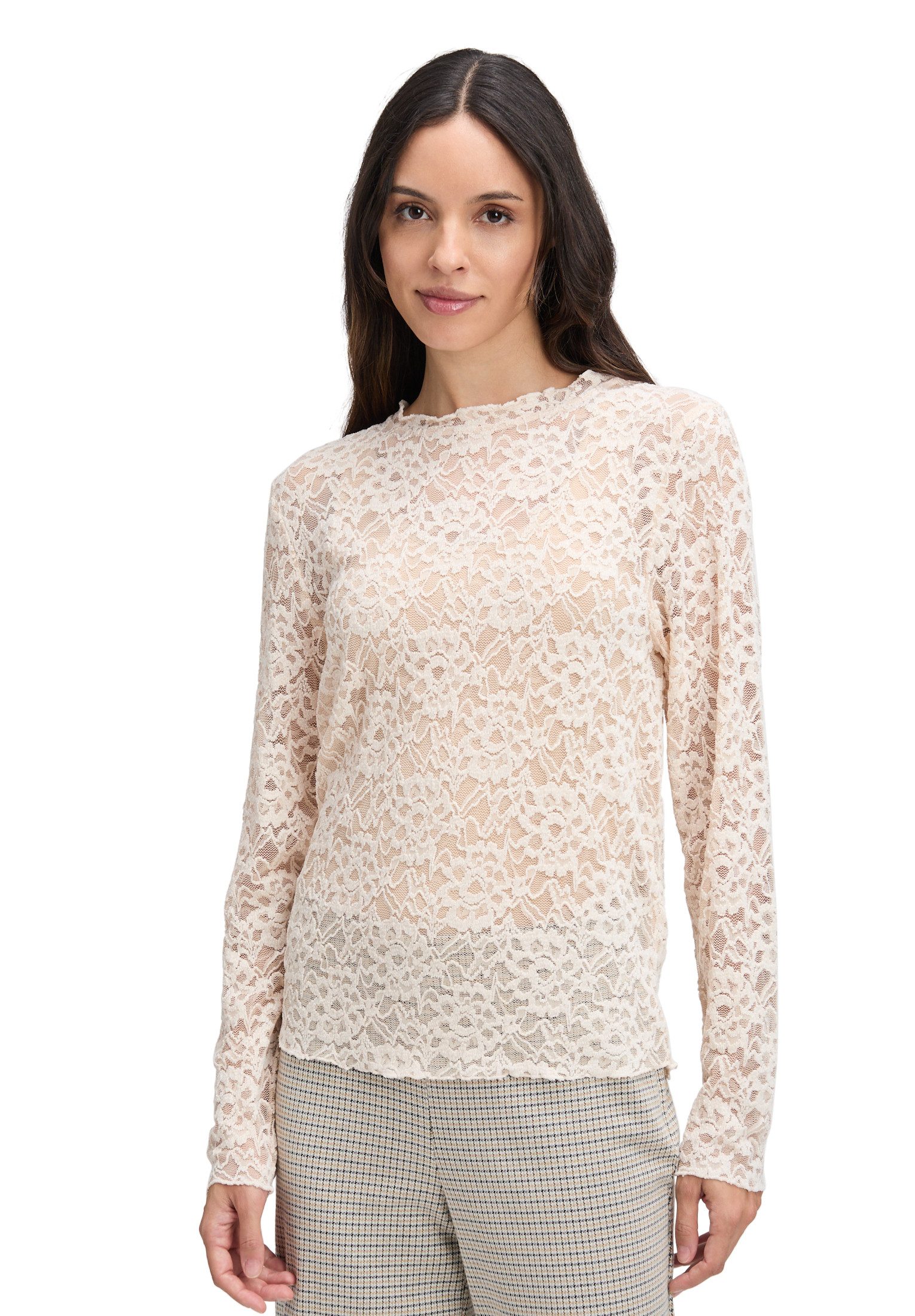 Cartoon Kurzarmshirt Damen Langarm-Shirt mit Kragen (1-tlg) günstig online kaufen