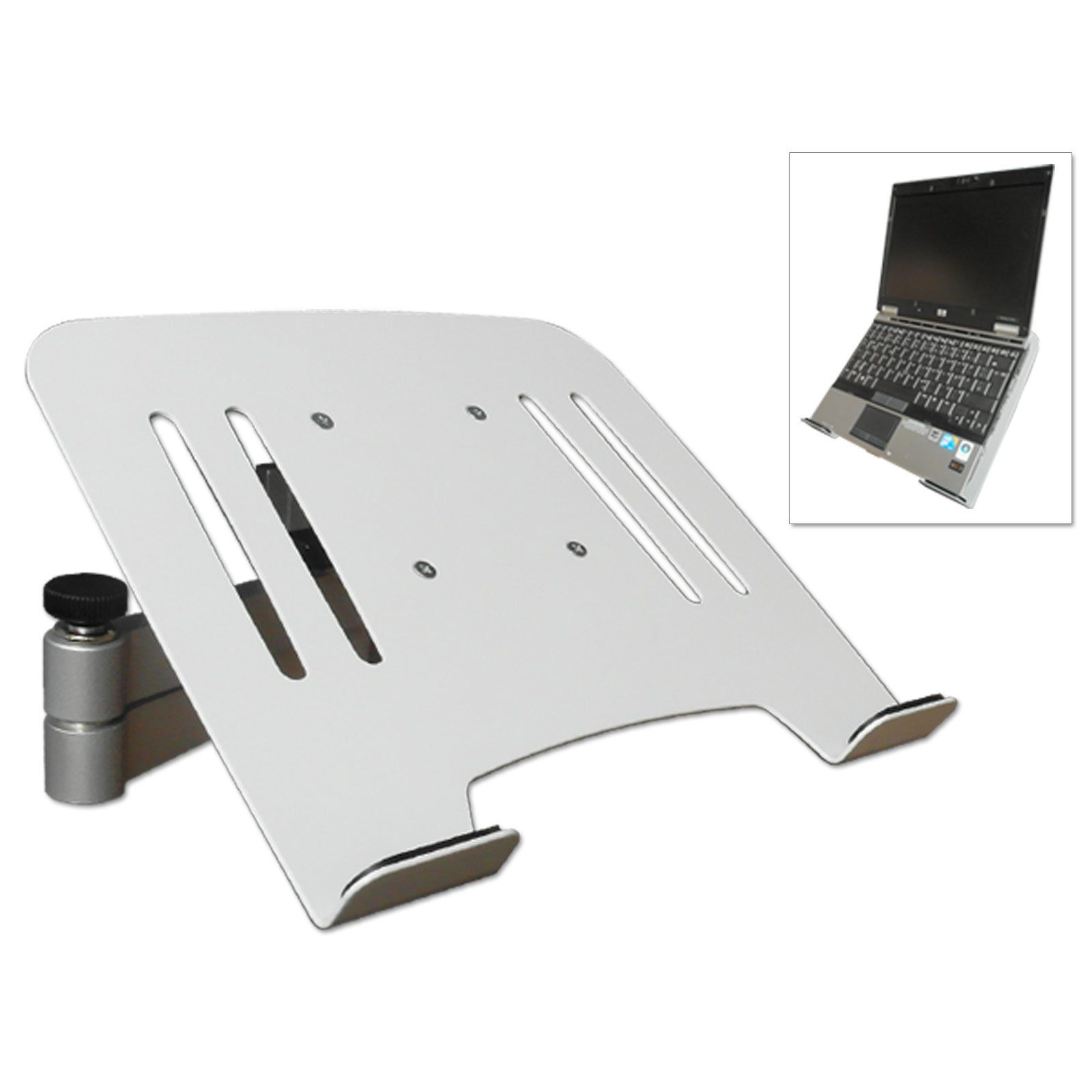 Instruments TV-Wandhalterung, mit Tablet L52S-IP3W Laptop Notebook weiß) silber Ablage Wandhalterung (2-tlg., Adapter Drall