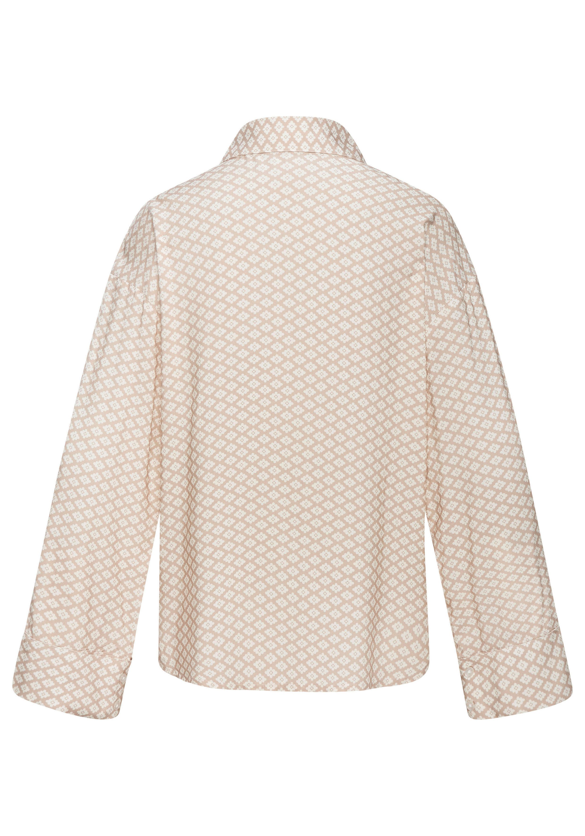 LASCANA Pyjamaoberteil mit edlem Allover-Druck