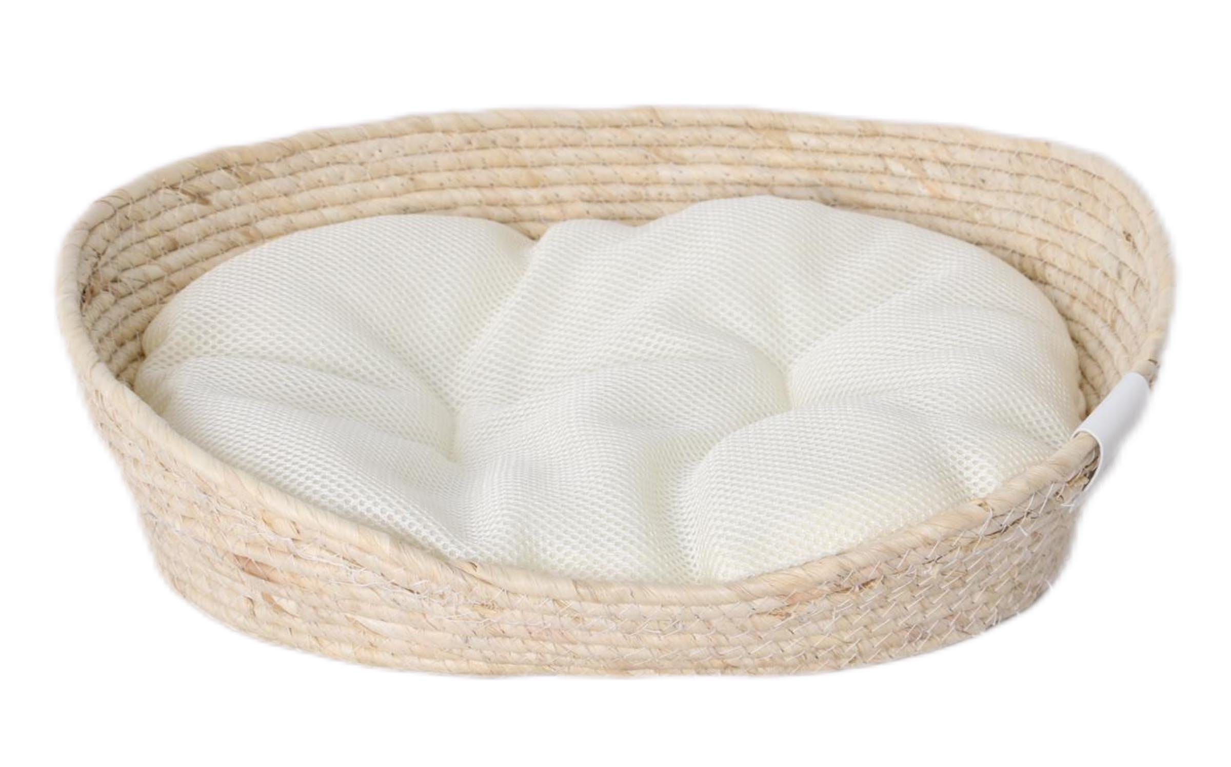 Dehner Tierbett Premium Kuschelbett Tiefer Schlaf, Naturmaterial, versch. Größen, exquisites, hochwertiges Hundebett / Katzenbett