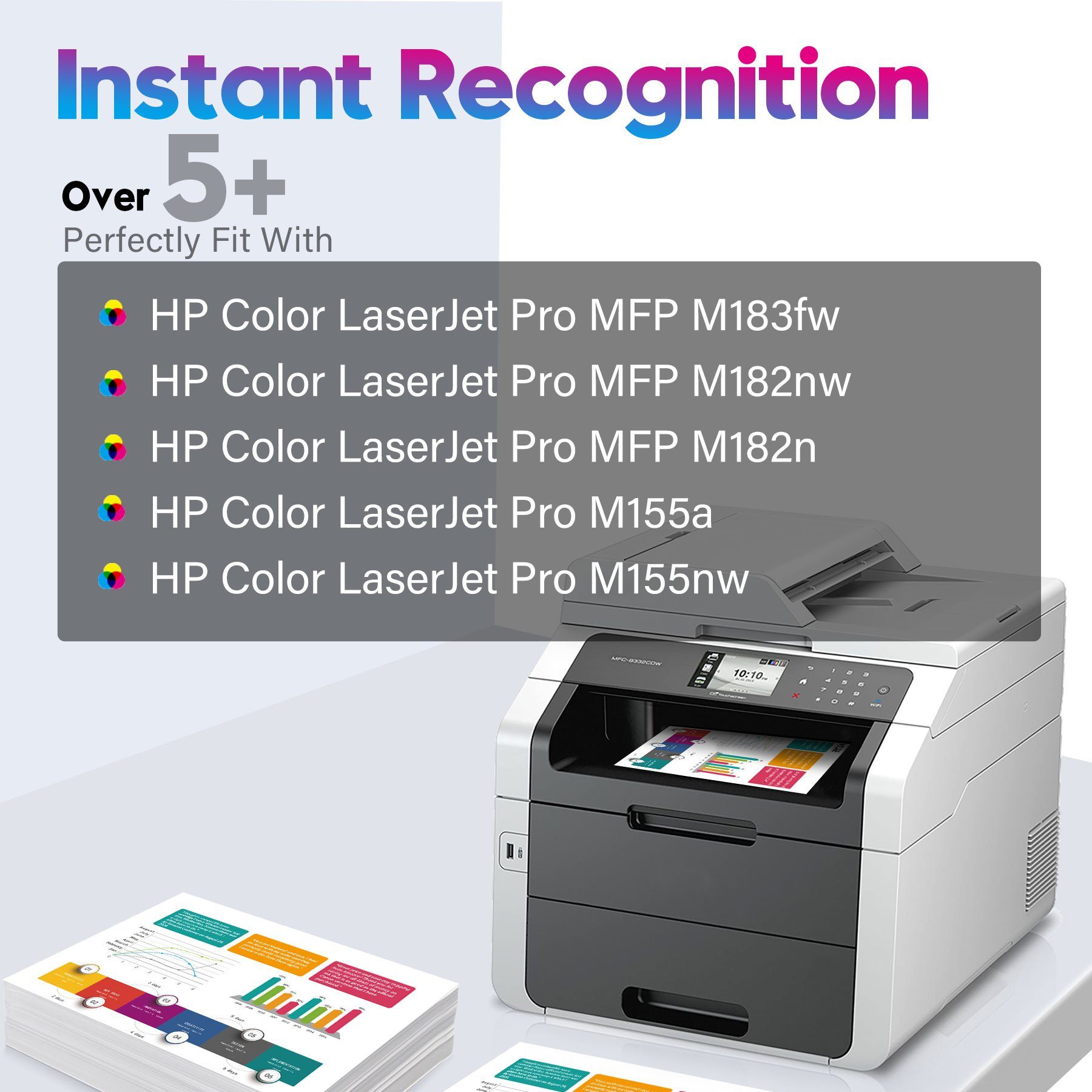 LaserJet Color Pro 216A M155a Chip, M155nw ONLYU Tonerpatrone Kein 216 für A HP