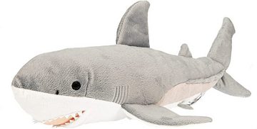 Uni-Toys Kuscheltier Weißer Hai - 50 cm (Länge) - Plüsch-Fisch - Plüschtier, zu 100 % recyceltes Füllmaterial