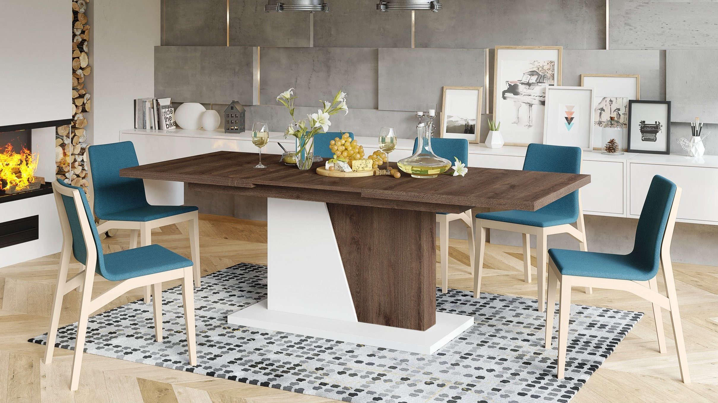 Mazzoni Esstisch Design Noble Noir Tisch günstig online kaufen