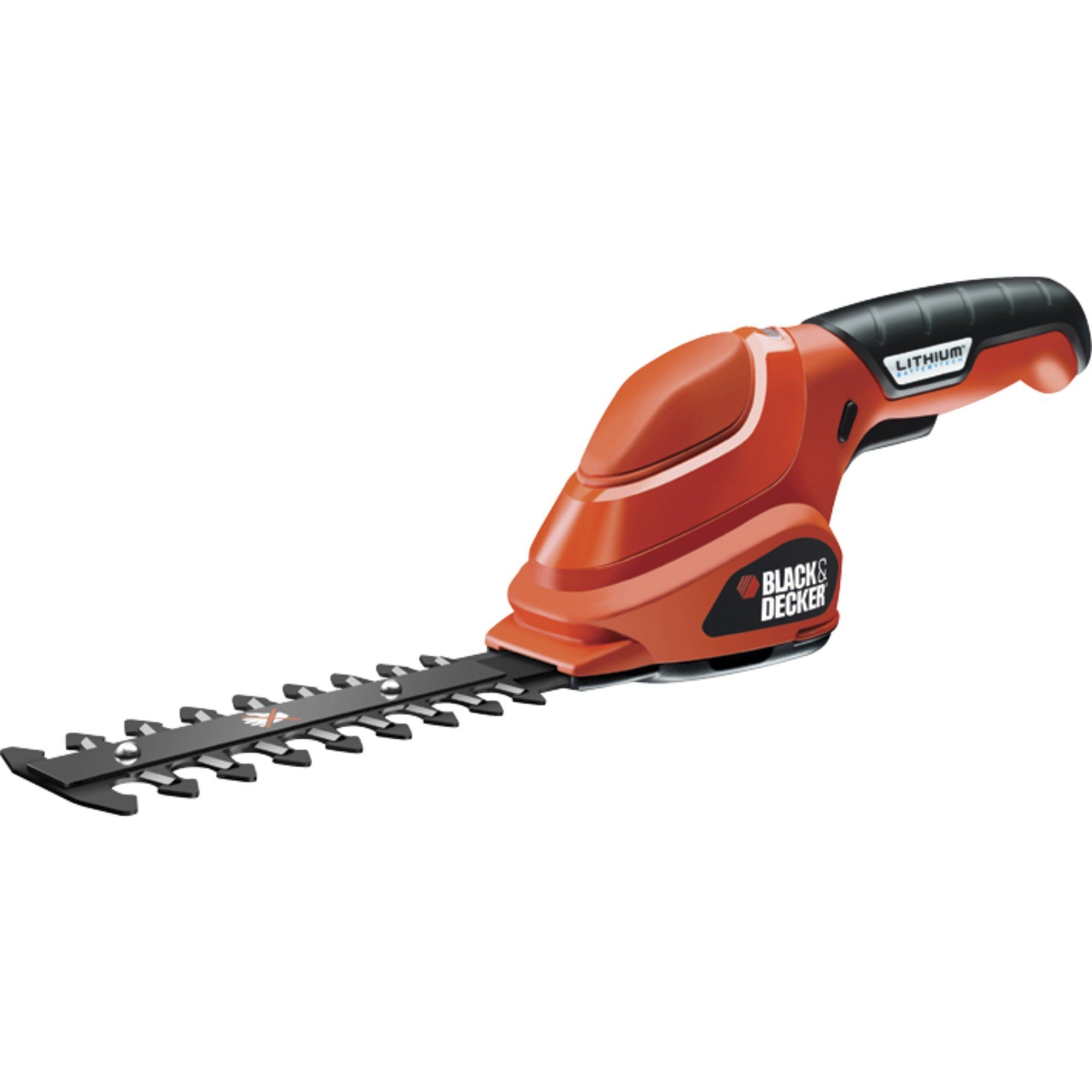 Black + Decker Akku-Gras- und Strauchscherenset BLACK+DECKER Akku-Strauchschere GSL300, (Li-Ionen