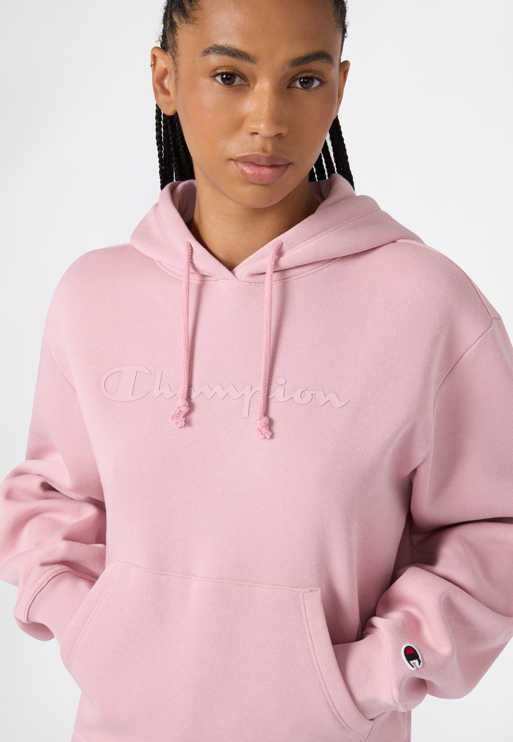 Champion Kapuzensweatshirt SPORTWEAR HOODIE Standard Fit mit Langarm-Design, aus Baumwolle und Polyester, Standard Fit