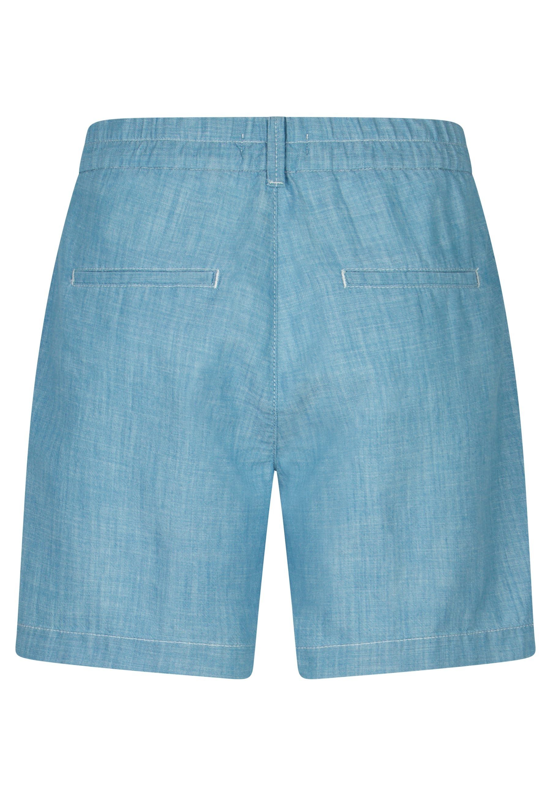 leichtem Hose mit Wide Short ANGELS hellblau Jeanshotpants Leg Material Label-Applikationen mit