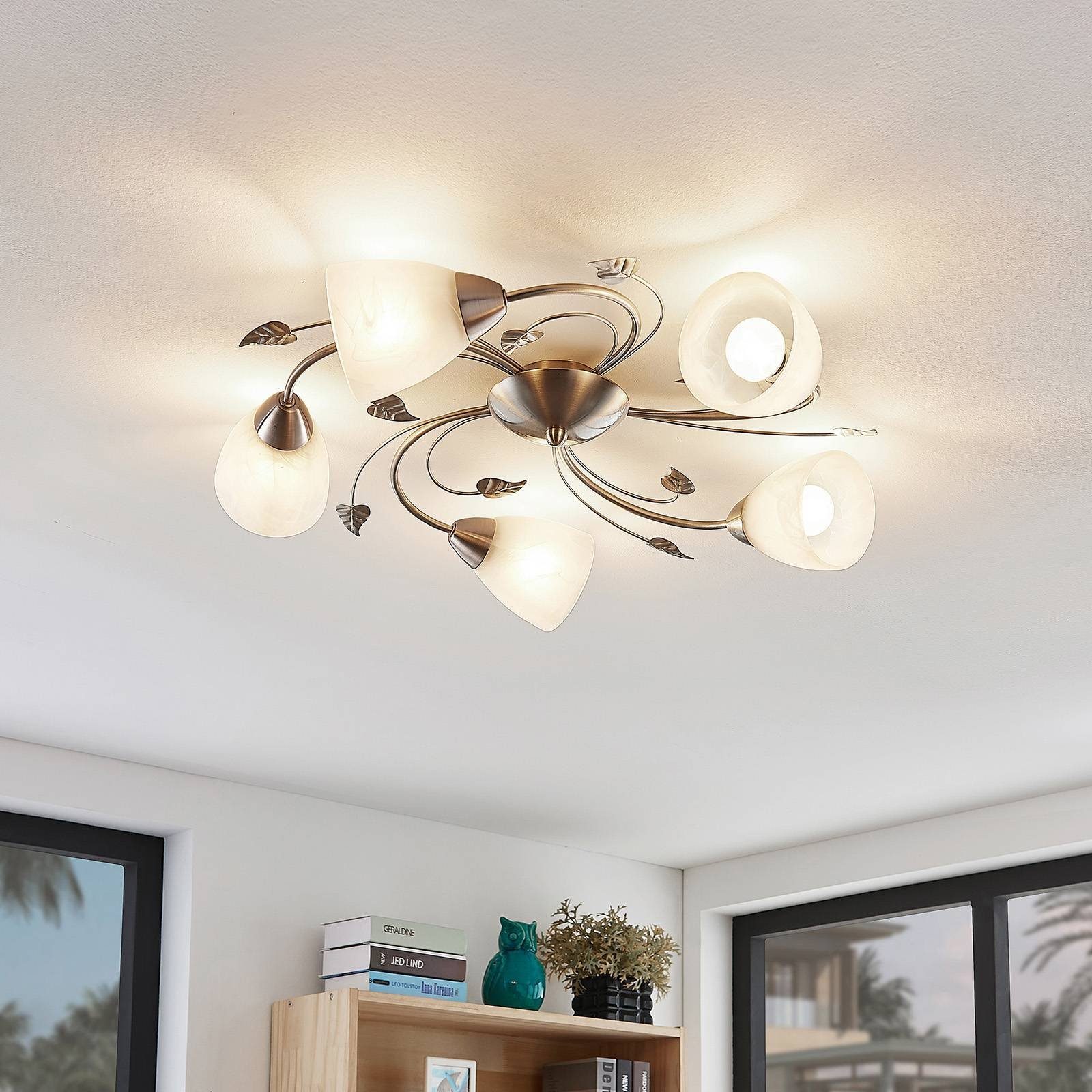 Lindby Deckenleuchten Yannie, Metall, Alu IP20, 5 x 4,5 W LED