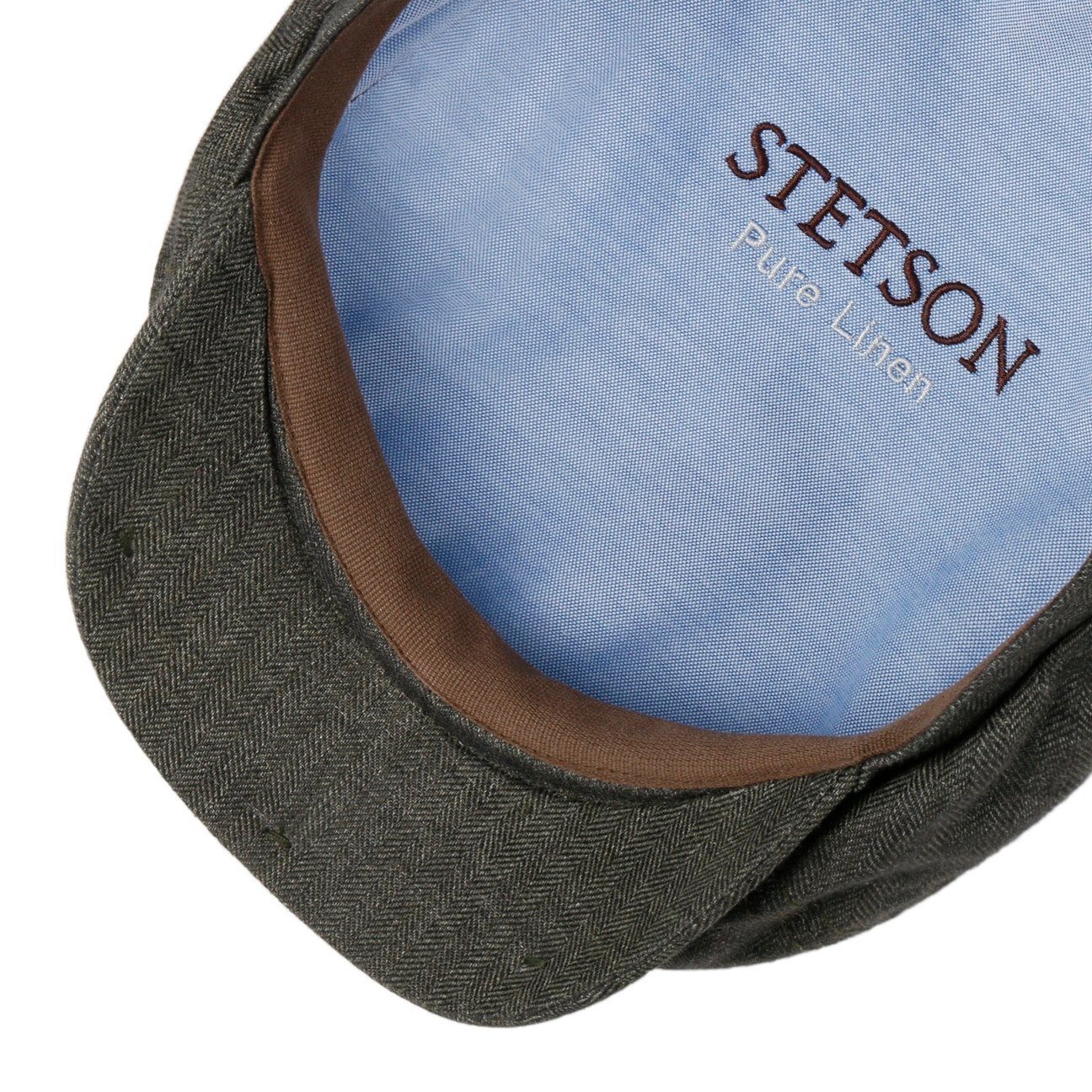 Stetson Flat Cap (1-St) Ballonmütze mit Schirm, Made in the EU