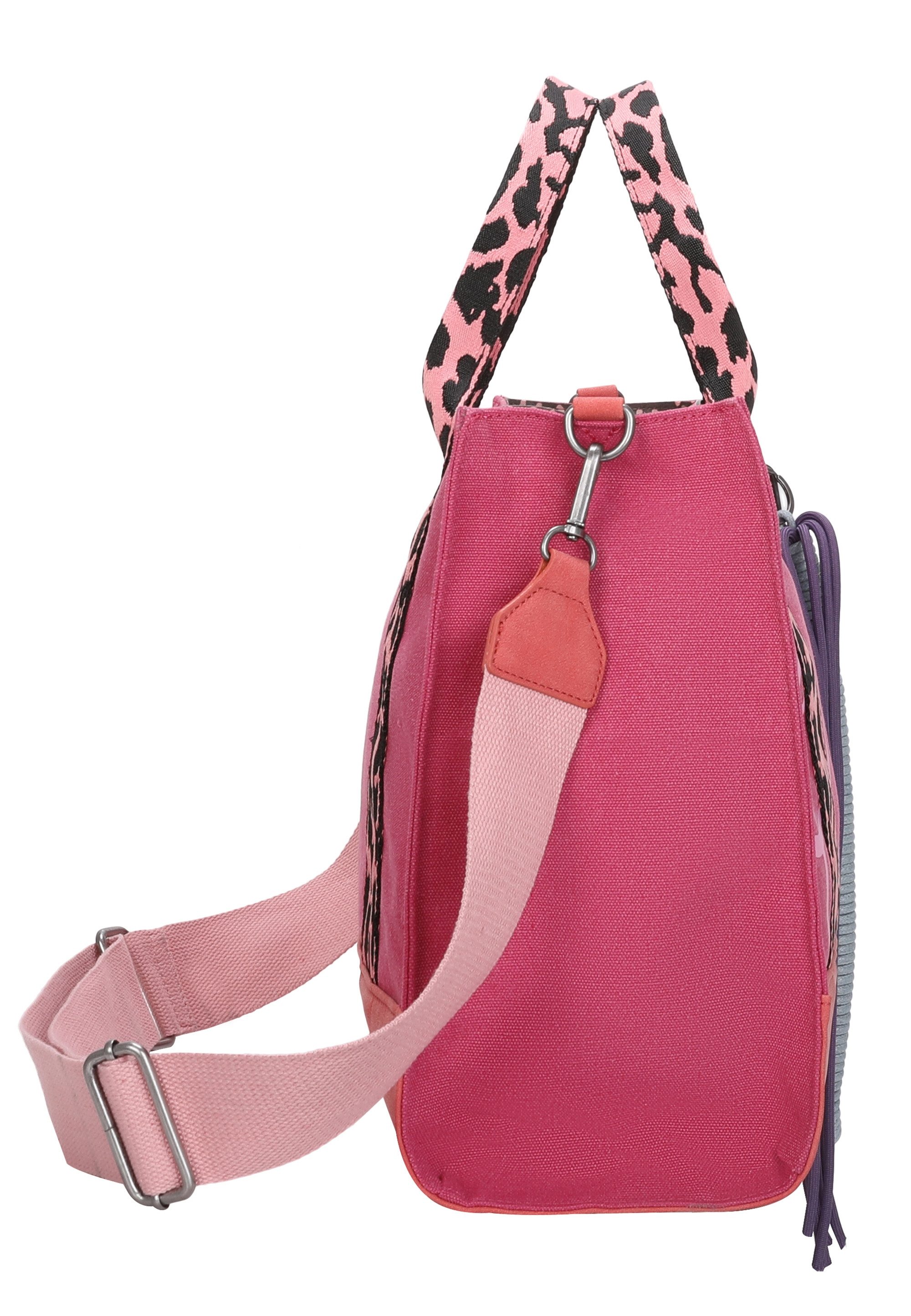 Fritzi aus Preußen Schultertasche Tote Bag Limited Summer Leo Pink Fruity, mit abnehmbarer Kordel