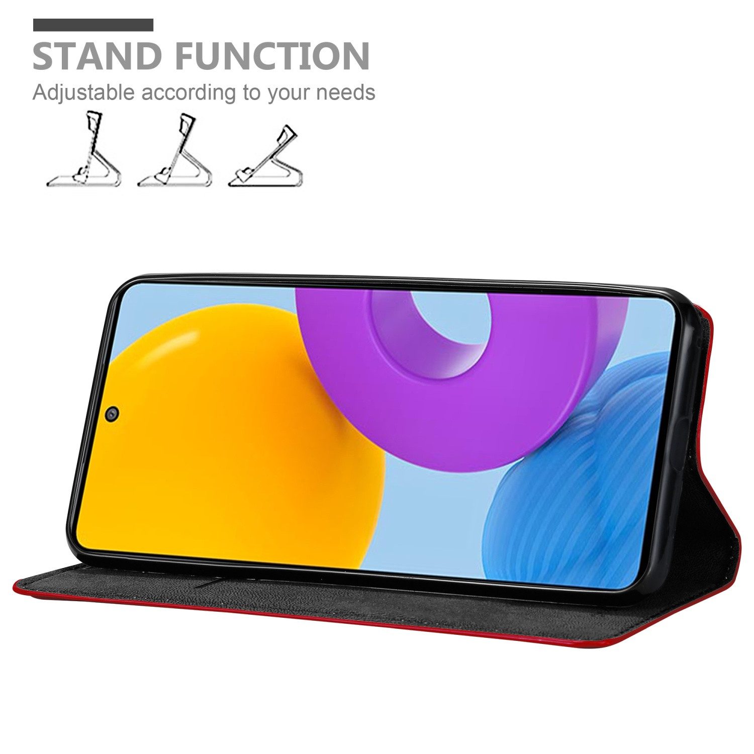 Cadorabo Handyhülle für Samsung Galaxy M52 5G Hülle Samsung Galaxy M52 5G, Hülle Schutzhülle mit Standfunktion, Magnetverschluss und Kartenfach