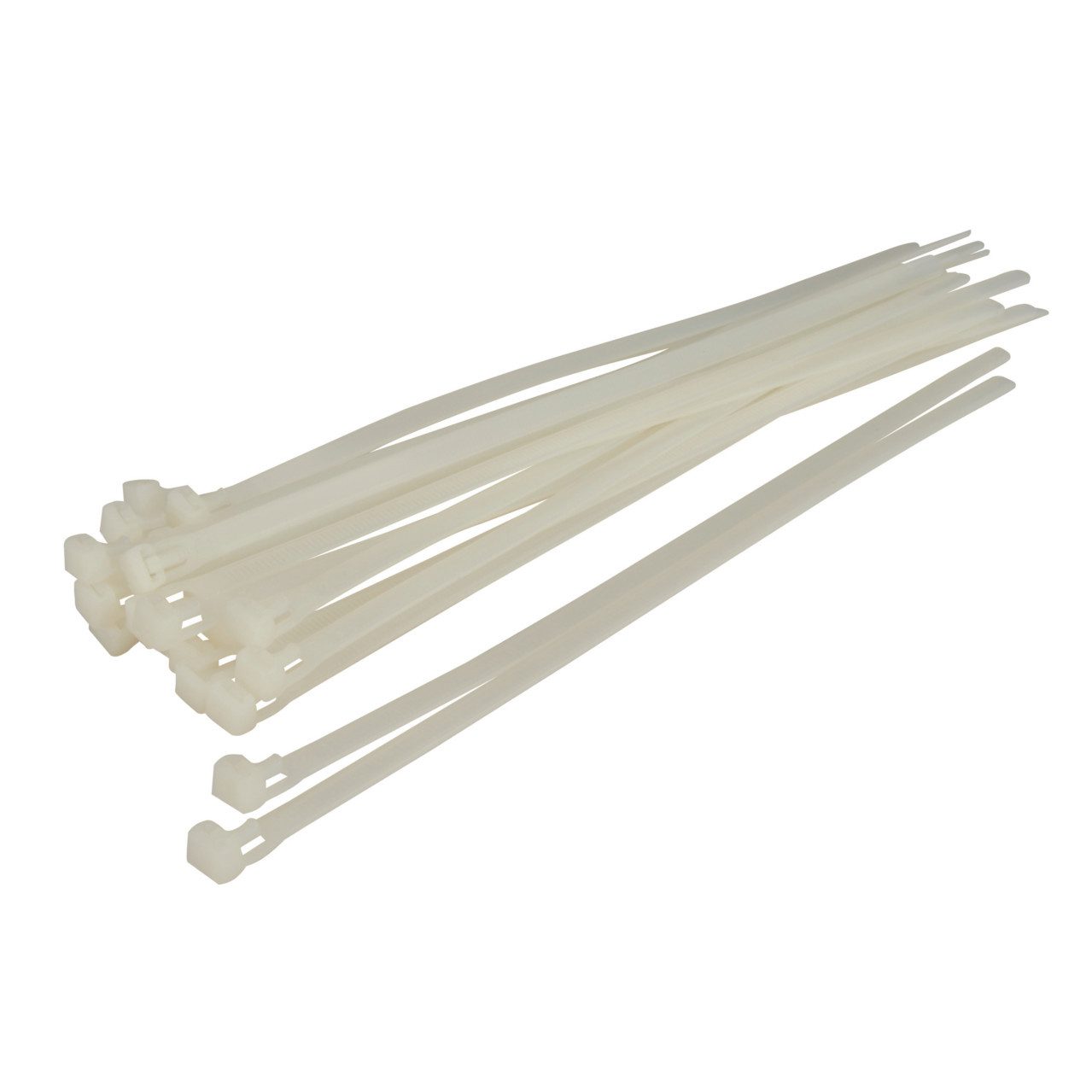 UNITEC Kabelbinder Unitec Kabelbinder 30 cm wiederlösbar weiß 25