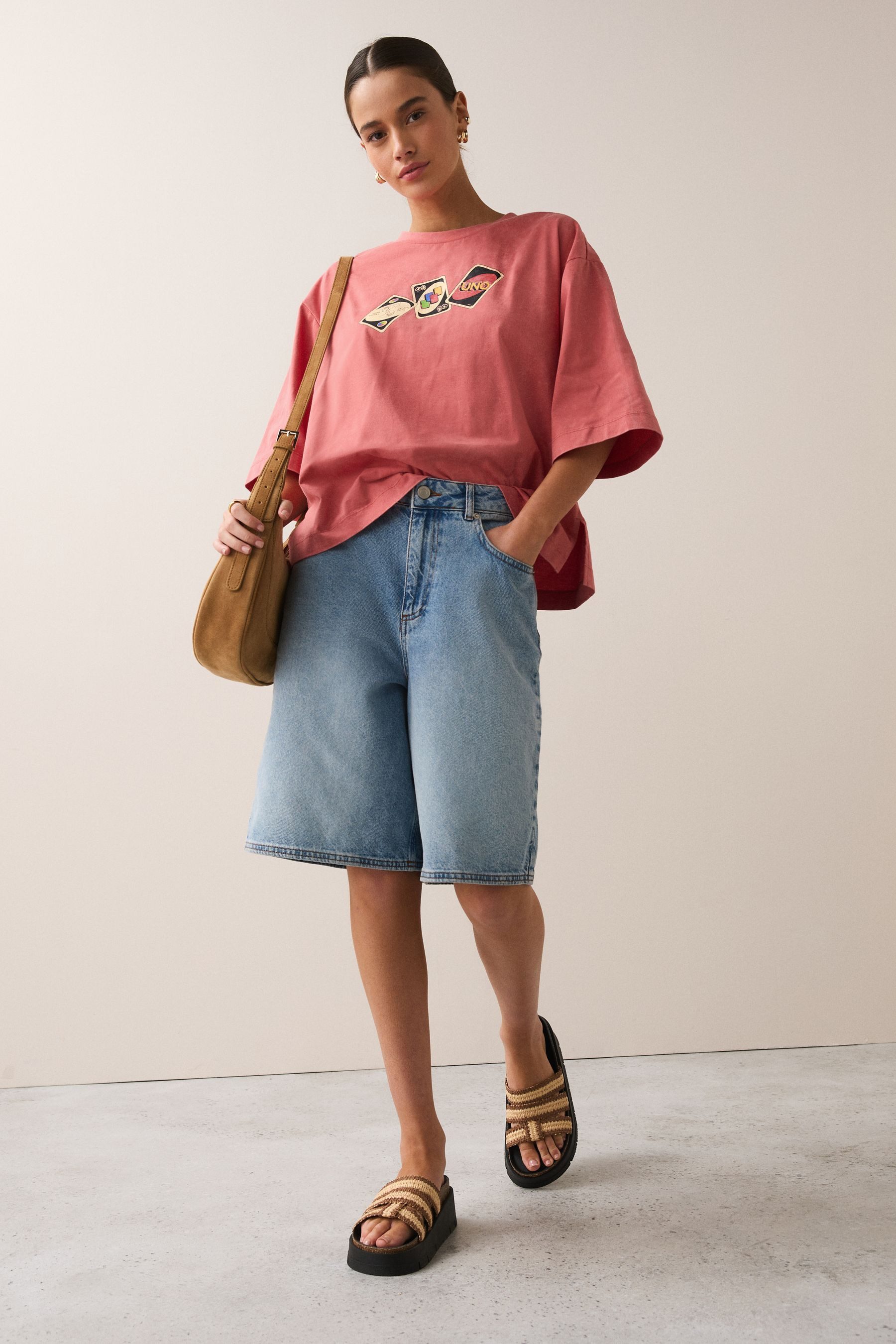Next T-Shirt Relaxed Fit T-Shirt mit ellbogenlangen Ärmeln (1-tlg) – Bild 5 von 5