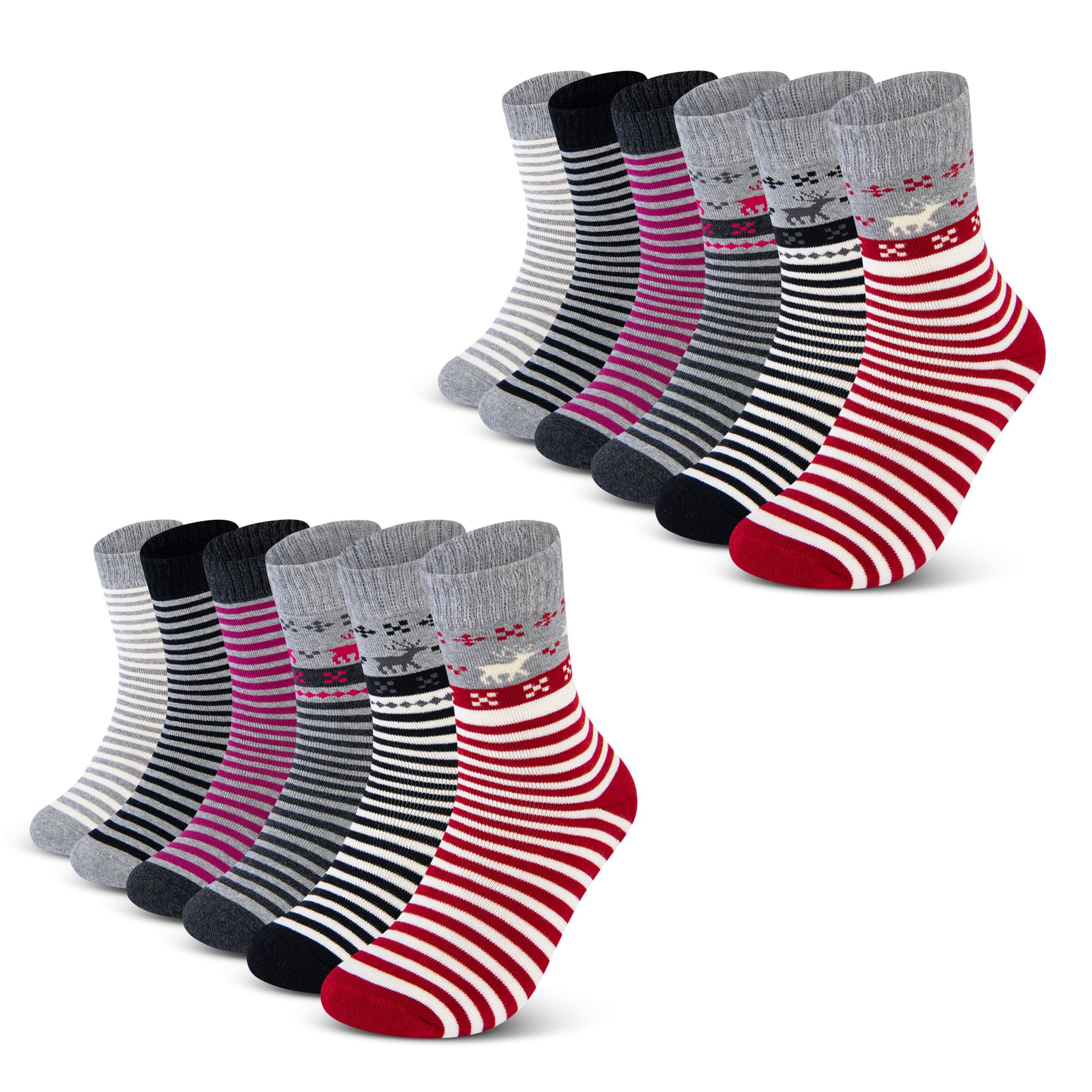 Thermosocken Damen warme Wintersocken Vollfrottee