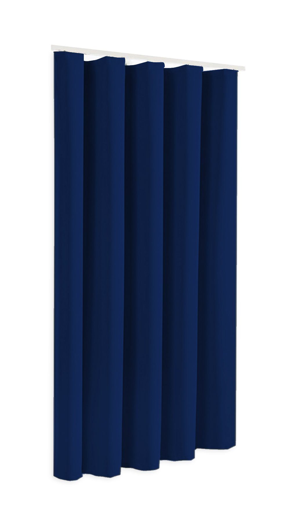Sopran, in Verdunkelungsschal oder 175cm Blackout Höhe Thermovorhang, Modell blickdicht, 245cm, Clever-Kauf-24 Verdunkelungsvorhang blau
