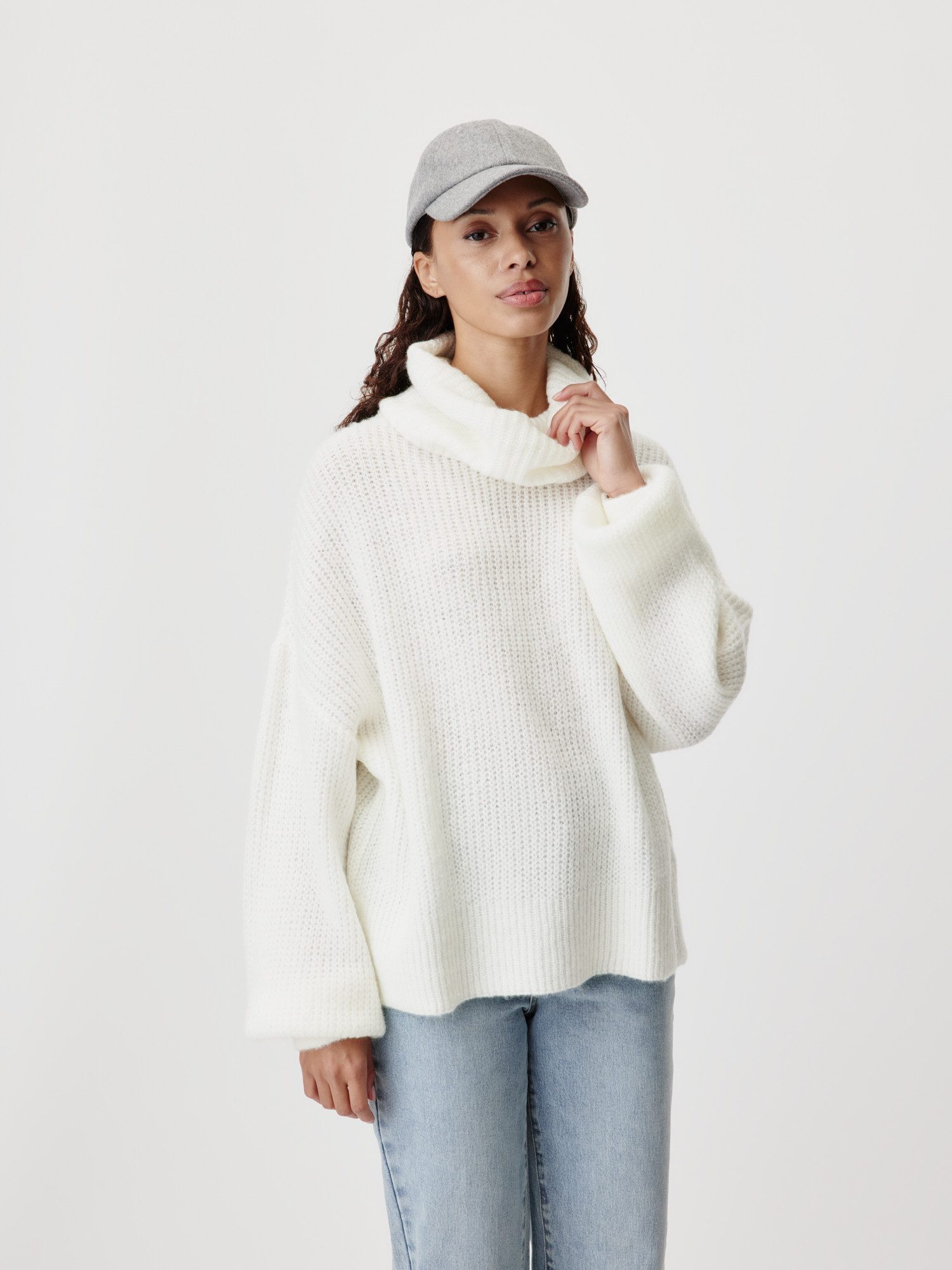 LeGer Strickpullover Jarine, LeGer by Lena Gercke Loose fit mit Rundhalsaus günstig online kaufen