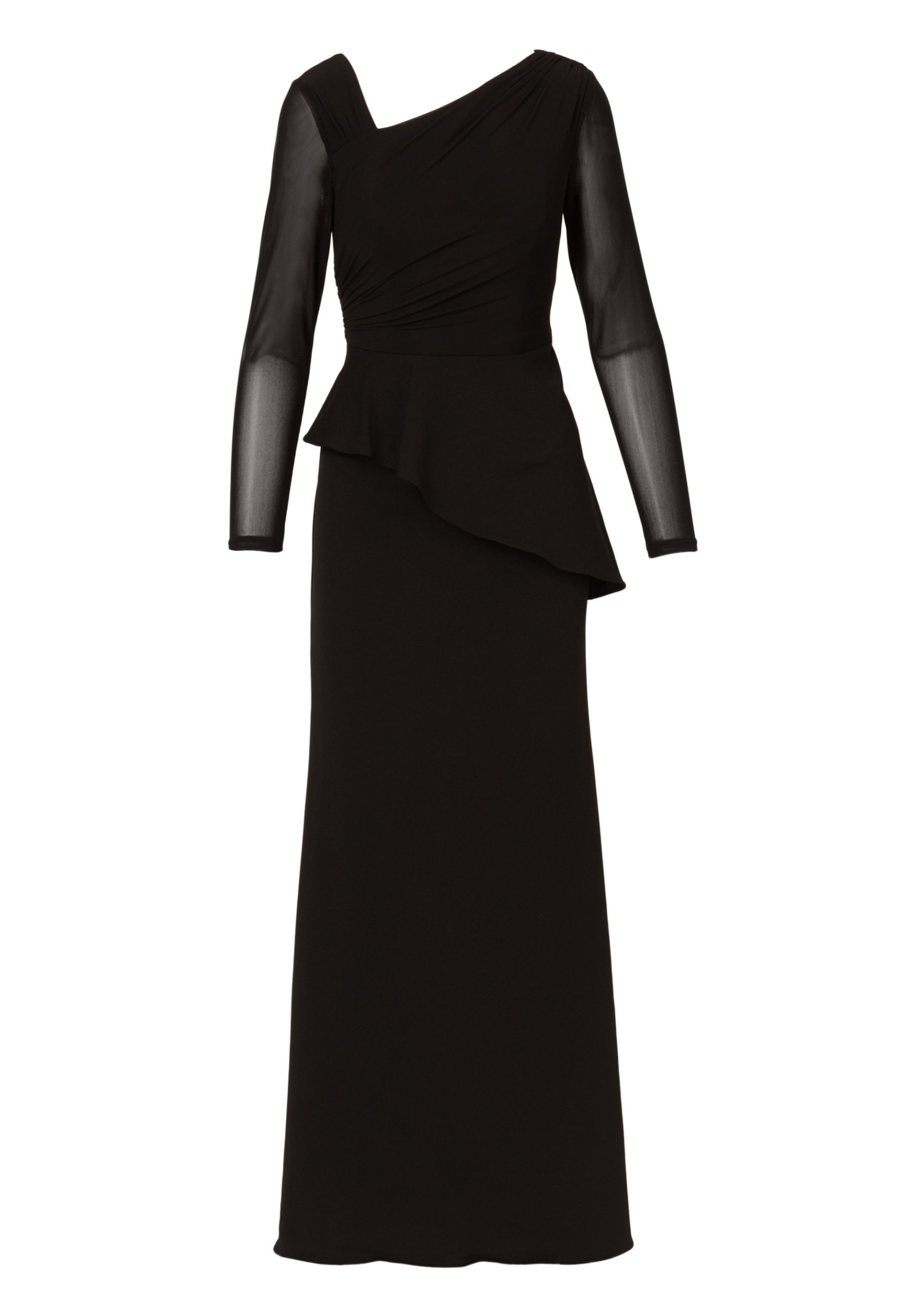 Adrianna Papell Abendkleid Knit Crepe Combo Mesh Gown Asymmetrisches Kleid günstig online kaufen
