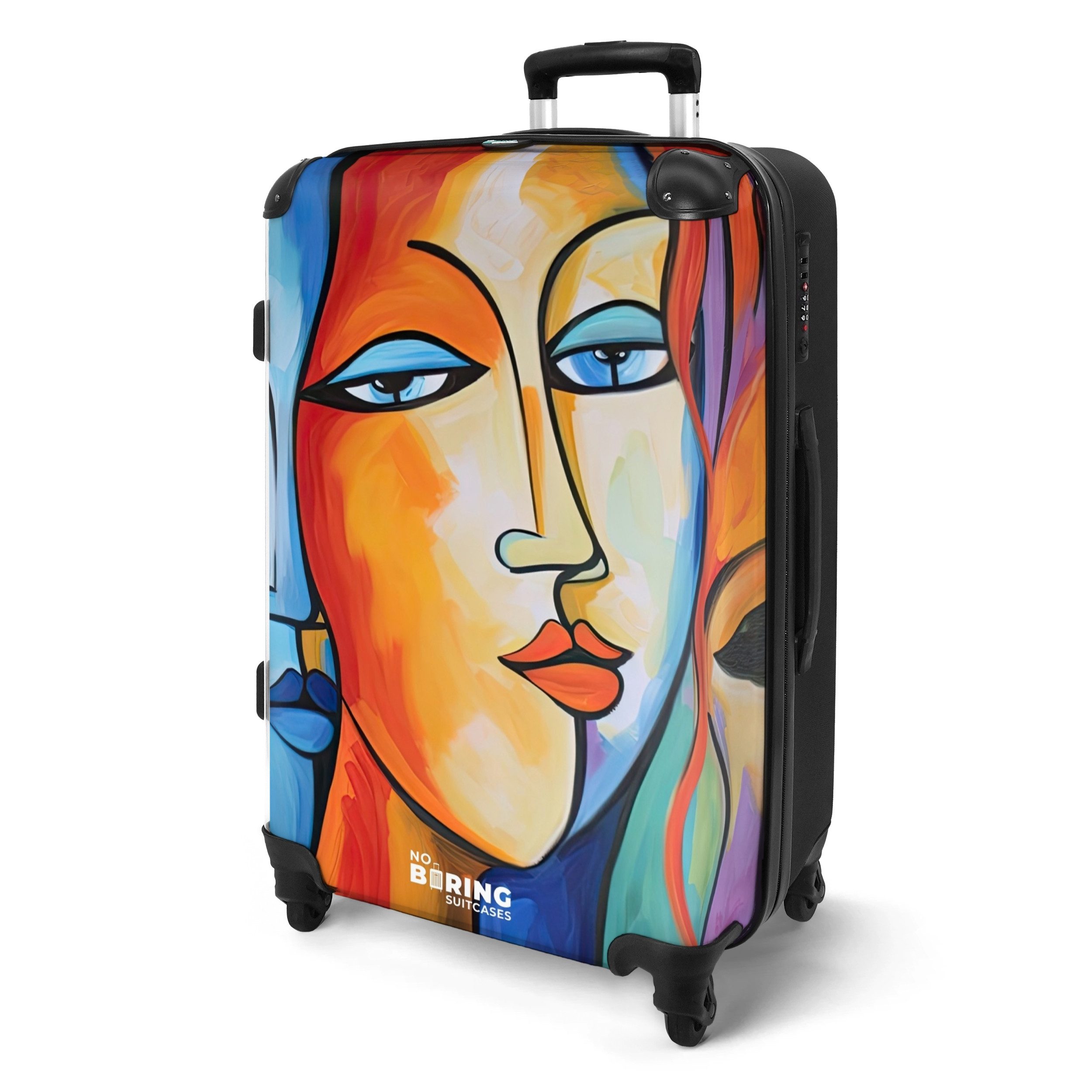 NoBoringSuitcases.com© Hartschalen-Trolley Kopf - Ölgemälde - günstig online kaufen