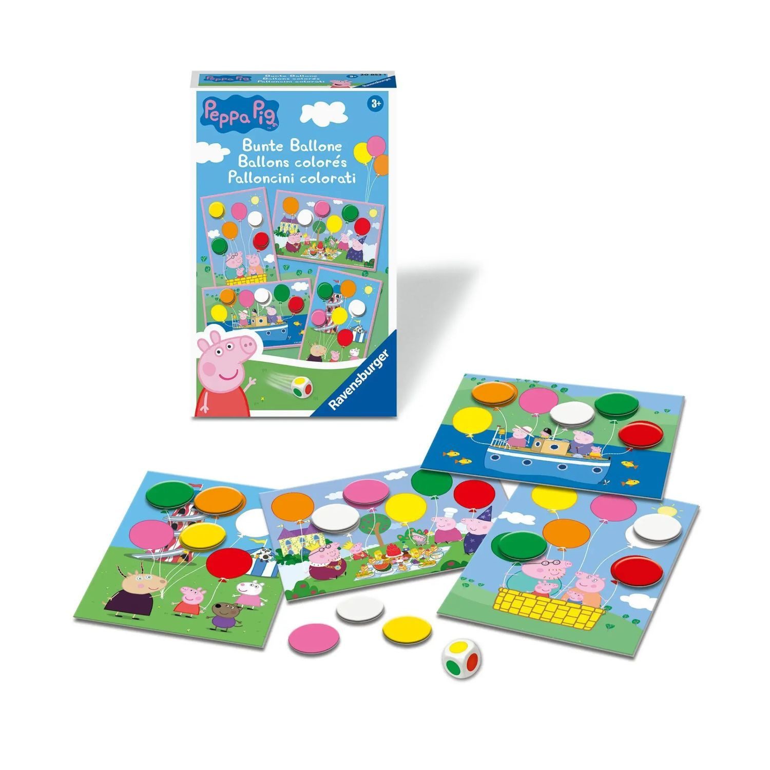 Ravensburger Spiel Ravensburger Mitbringspiel - 20853 - Peppa Pig Bunte Ballone -...