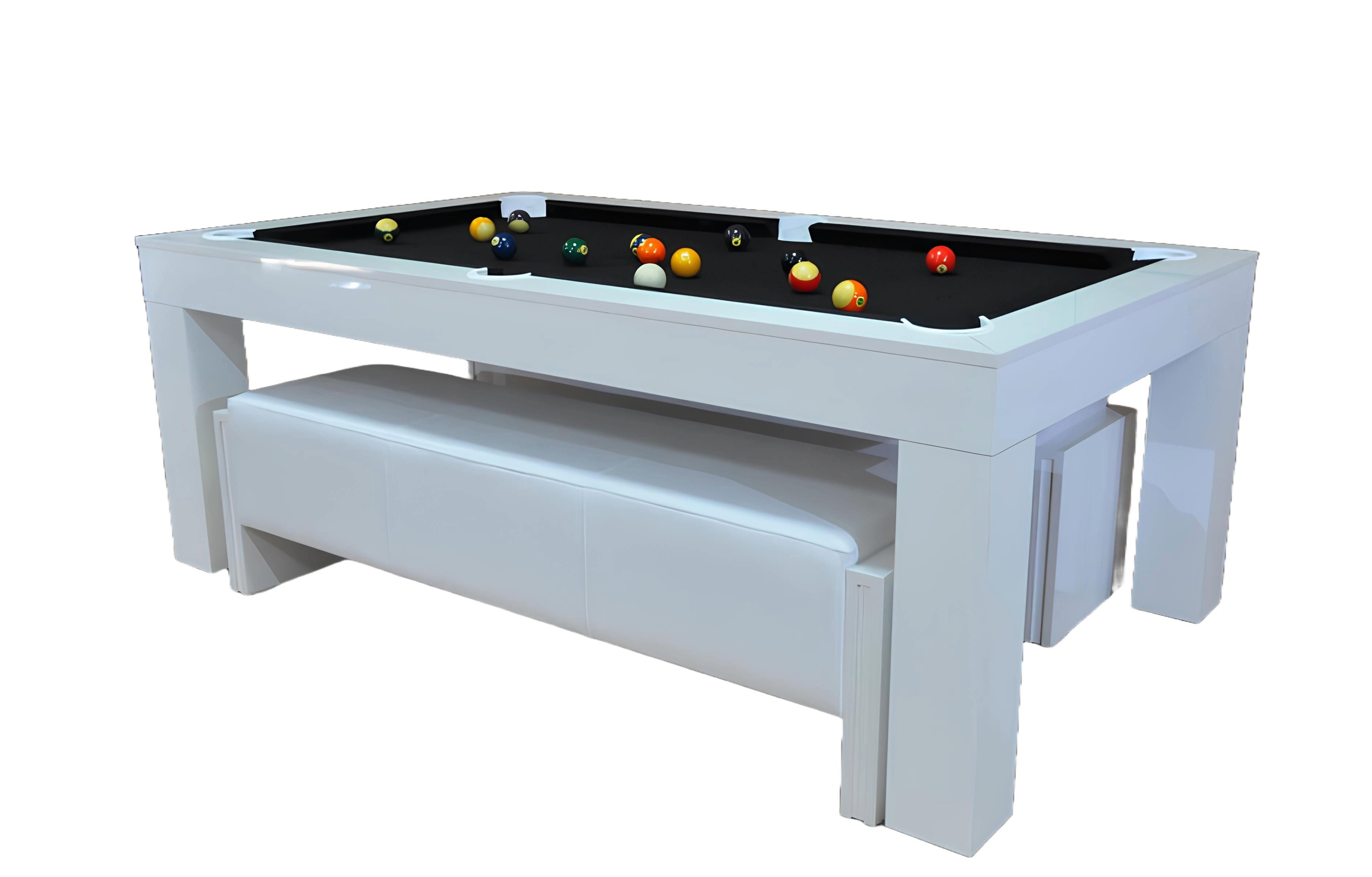 Billardtisch Multifunktionstisch in Holzoptik mit Billard- und Esstischfunktion