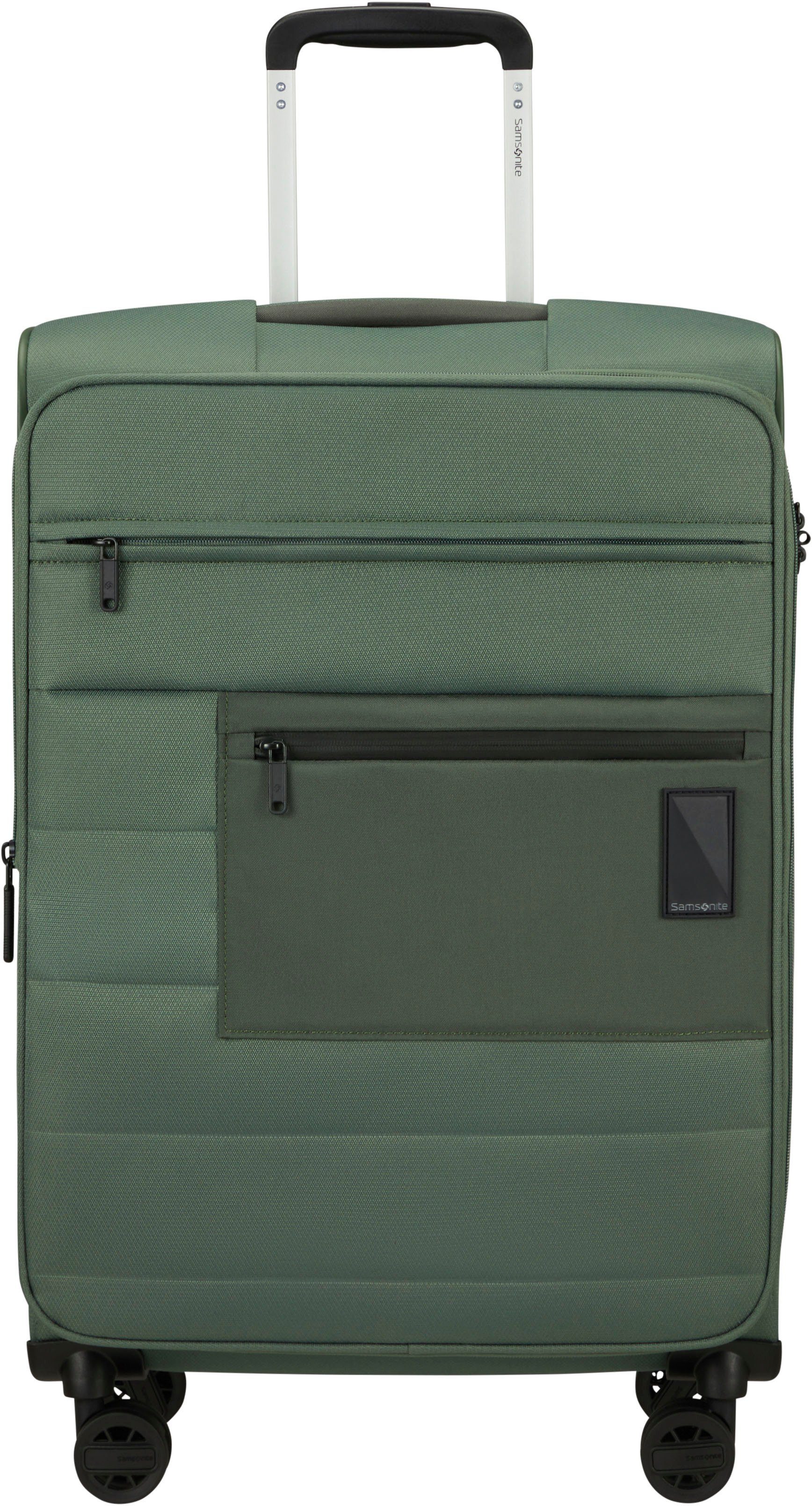 Samsonite Weichgepäck-Trolley Vacay, pistacho green, 66 cm, 4 Rollen, Koffer mittel groß Reisegepäck Volumenerweiterung TSA-Zahlenschloss