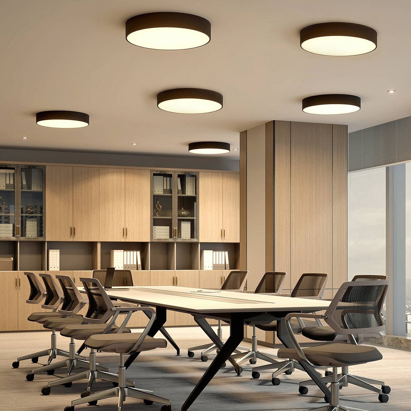 Arcchio Deckenleuchten Noabelle, Nicht enthalten, LED 46,8 W gesamt, Farbwechsel warmweiß / tageslicht