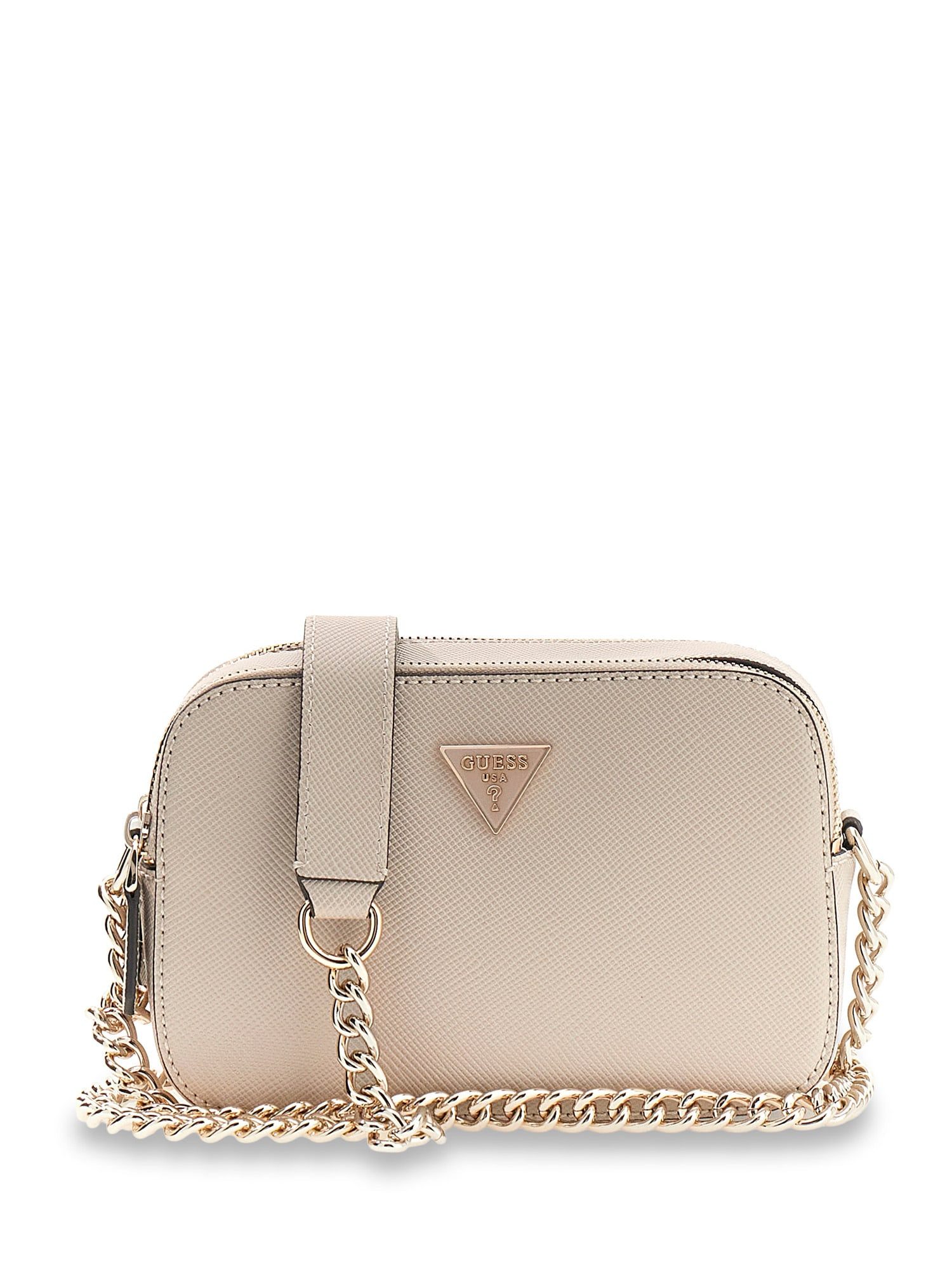 Guess Umhängetasche NOELLE II CROSSBODY CAMERA, Handtasche, Abendtasche, Schultertasche mit Umhängekette