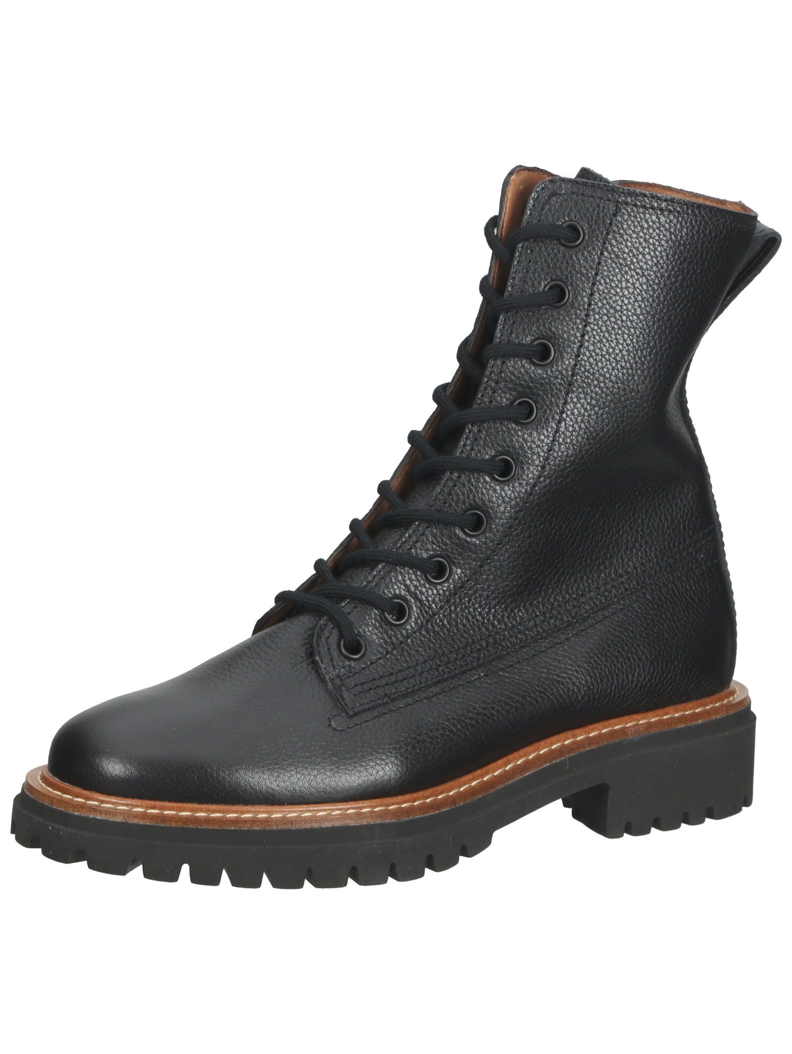 Paul Green Stiefelette Glattleder Schnürstiefelette