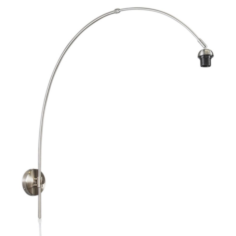 Qazqa Bogenlampe Bow, ohne Leuchtmittel, Warmweiß, QAZQA Bogen­lampe, e27, Stahl, Stahl, Modern