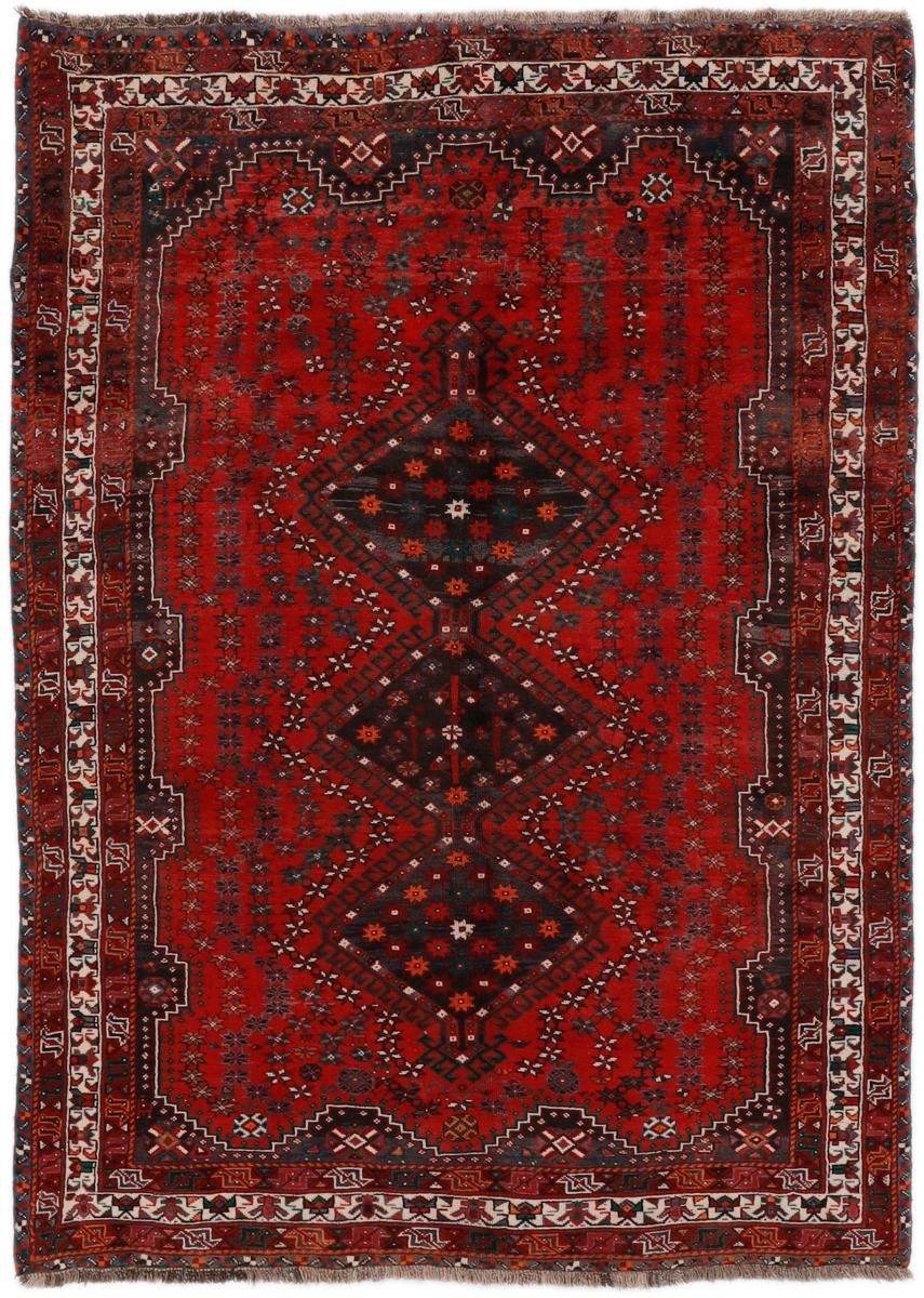 Orientteppich Hamadan 199x279 Handgeknüpfter Orientteppich / Perserteppich, Nain Trading, rechteckig, Höhe: 8 mm