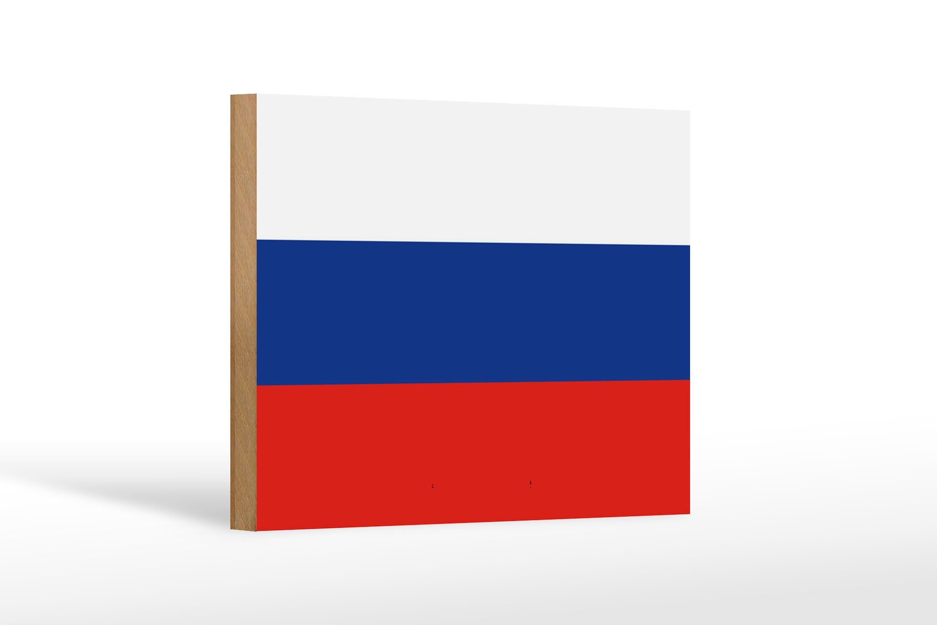 Femer GmbH Holzbild Flagge Russlands 18x12 cm Flag of Russia, Flaggen (1 St), Glatte Holzfaserplatte (MDF), vorn beschichtet