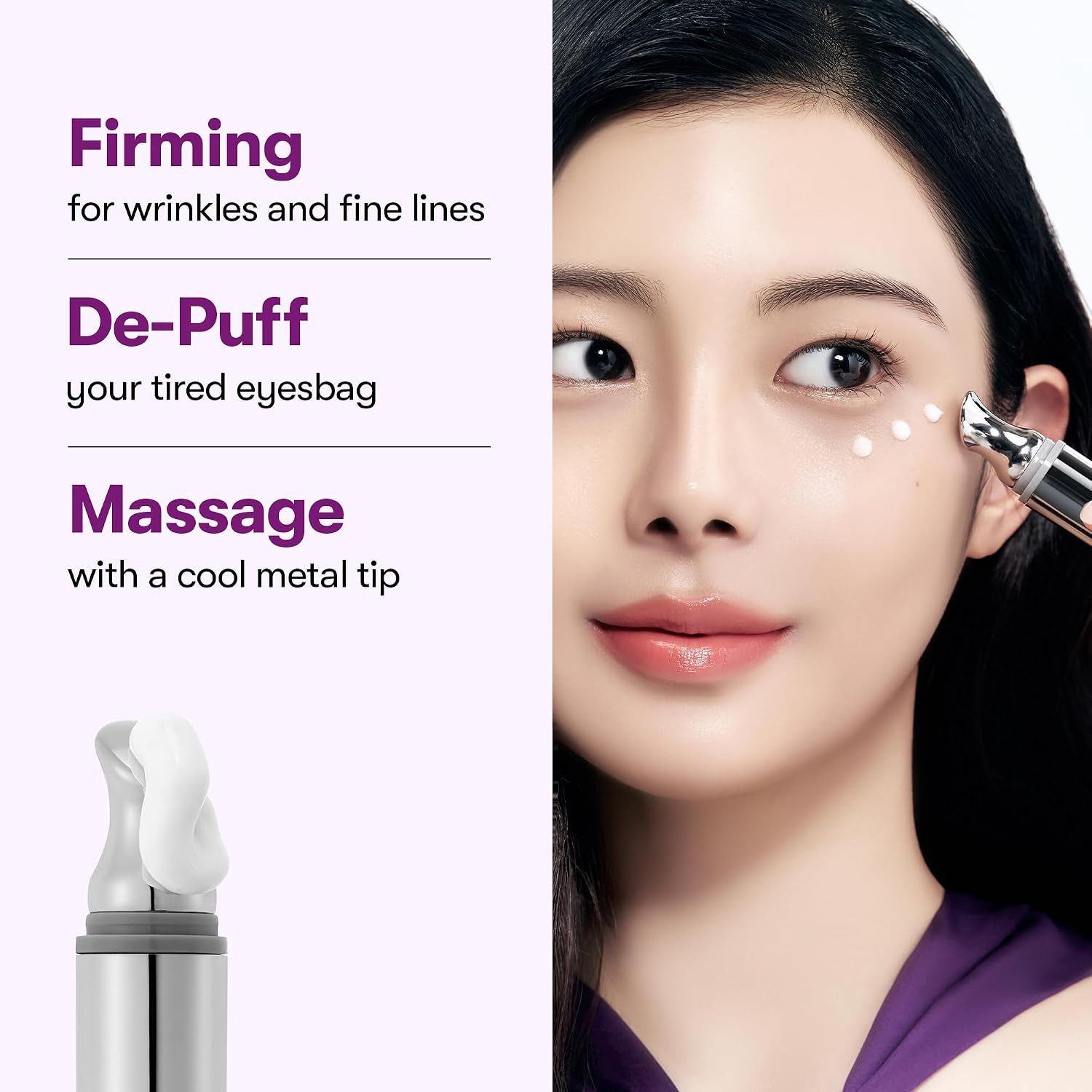 VT Cosmetics Anti-Aging-Augencreme Reedle Shot Lifting Eye Cream 15 ml - Augencreme mit Collagen, Vibrierender Kühlapplikator, cica reedle technologie, peptid-komplex, kollagen-extrakt