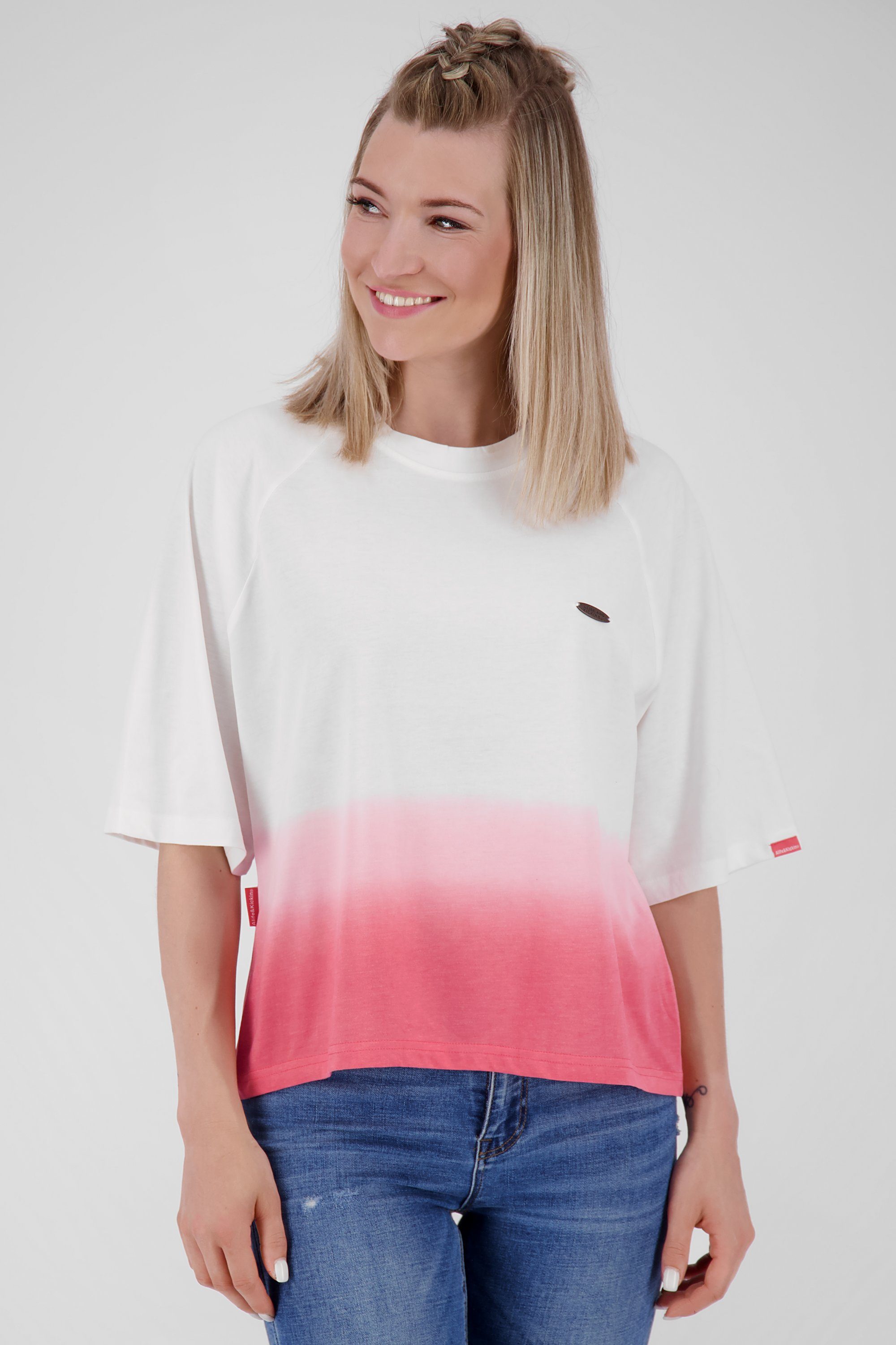 Alife & Shirt Damen RubyAK Kickin B flamingo Shirt Rundhalsshirt