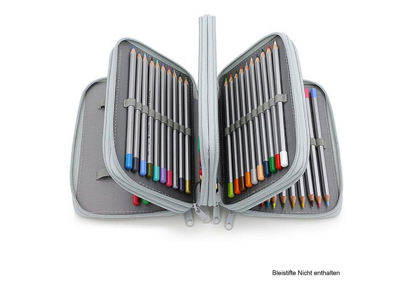 Thumbnail - MODFU Federmäppchen 4 lagiges Stifteetui großes Bleistifttasche Makeuptasche, (20 x 12.5 x 8 cm Marker Bleistift Tasche ...