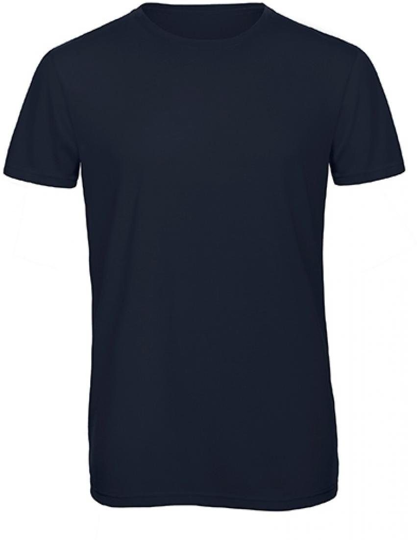 B&C Rundhalsshirt Herren Triblend T-Shirt /langlebig, flexibel und faltenfrei