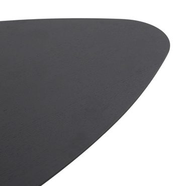 KADIMA DESIGN Beistelltisch FRIDOLIN Couchtisch Massivholz Holz Schwarz