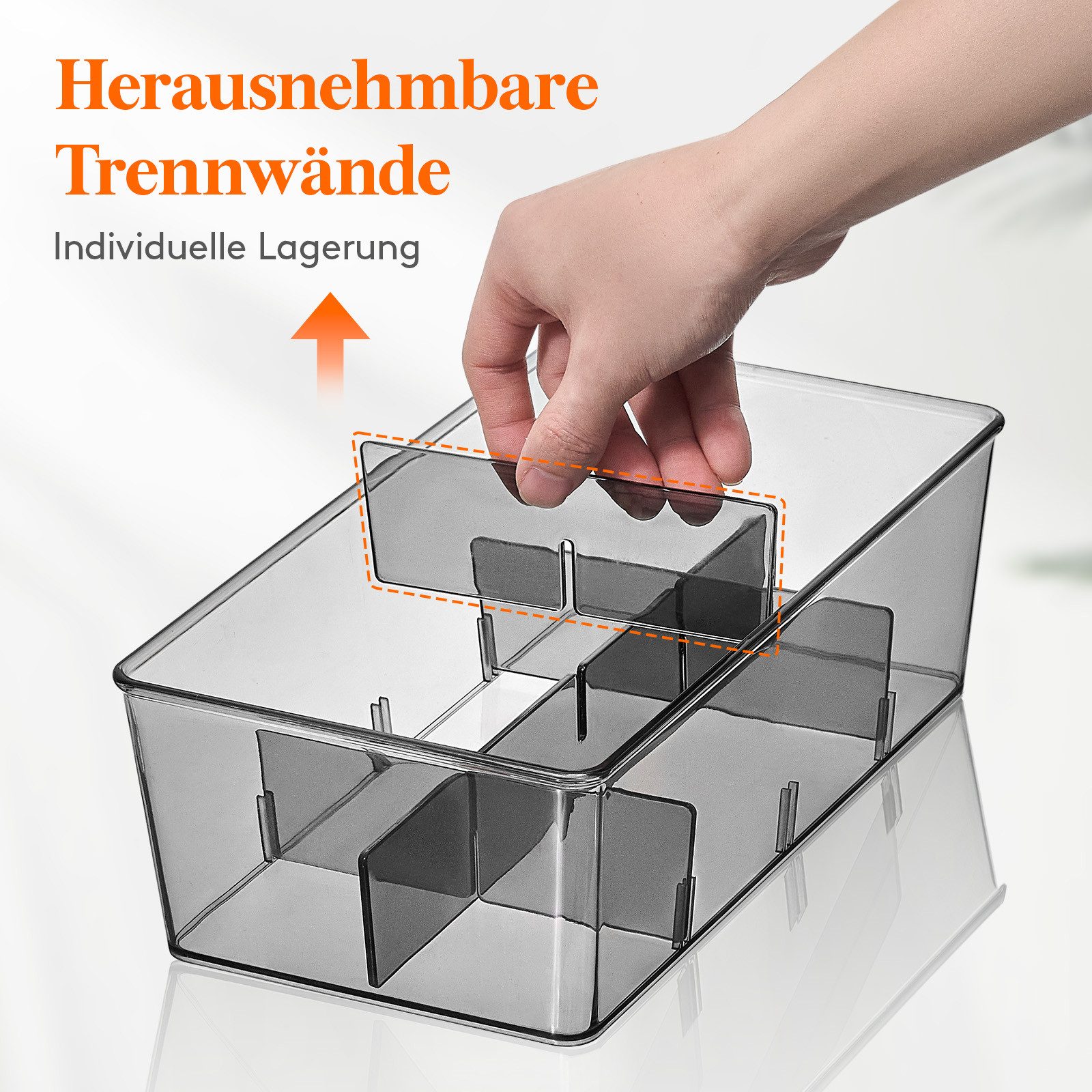 Lifewit Teebox 2 Stück Teebox 16 Fächer mit. Deckel Teebeutel Aufbewahrung Küche., (Set, 1-tlg., 2 x Teebox), Stapelfähig
