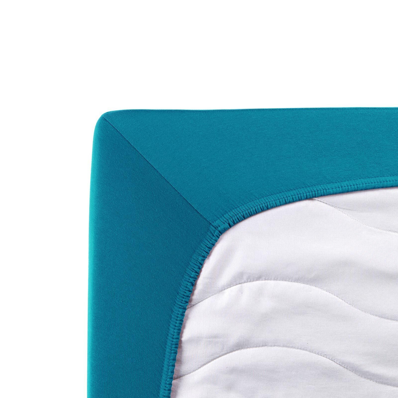 TRAUMSCHLAF Spannbettlaken Single Jersey, Jersey, Gummizug: Rundumgummi, (1 günstig online kaufen