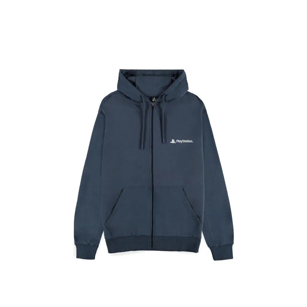 Playstation Hoodie Navy Logo Zipper Hoodie