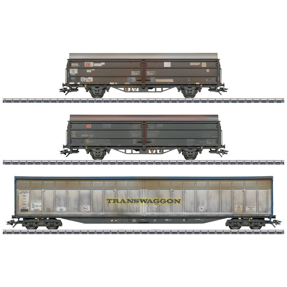 Märklin Güterwagen H0 3er-Set Schiebewandwagen der DB AG, MHI
