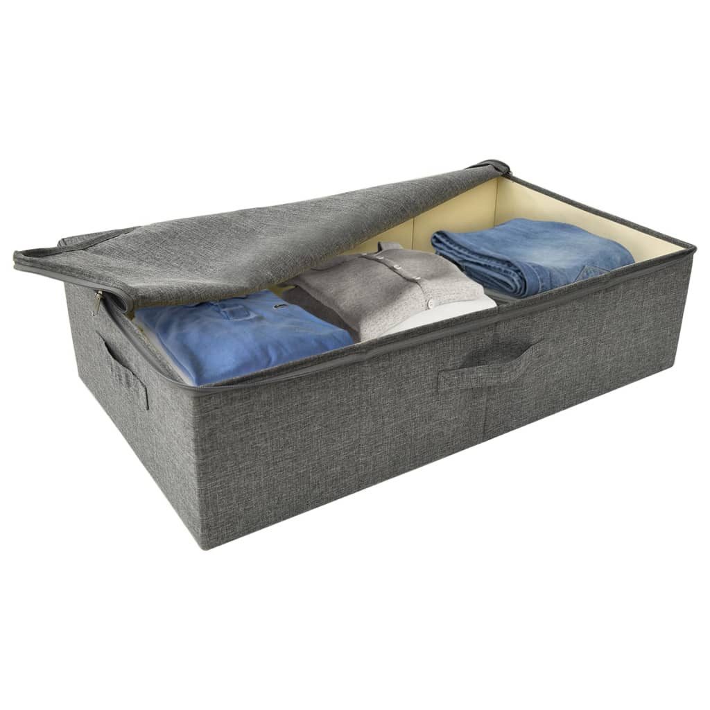 vidaXL Aufbewahrungsbox NA Aufbewahrungsboxen 2 Stk Stoff 70x40x18 cm Anthrazit