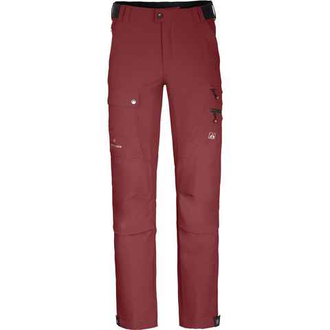 Bergson Outdoorhose FROSLEV COMFORT Herren Wanderhose, recycelt, elastisch, 7 Taschen, Normalgrößen, rot