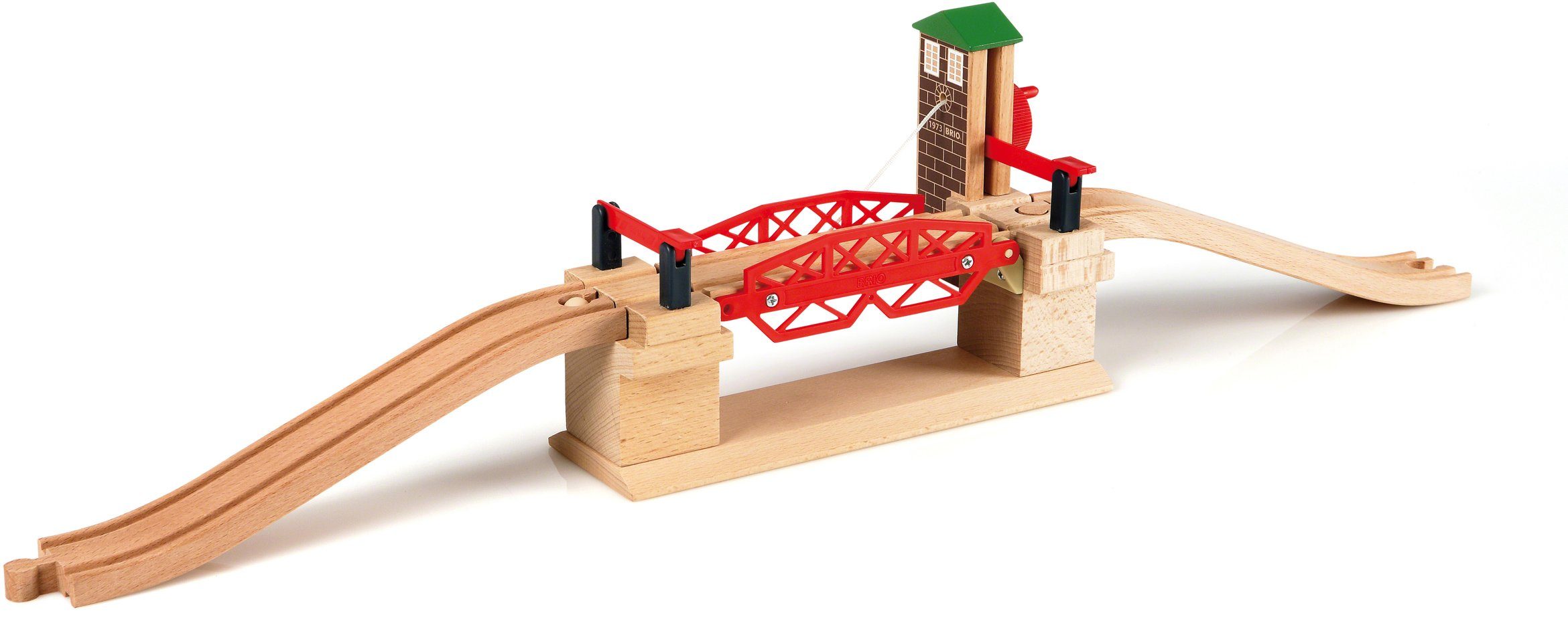 BRIO® Spielzeugeisenbahn-Brücke BRIO® WORLD, Hebebrücke, FSC®- schützt Wald - weltweit