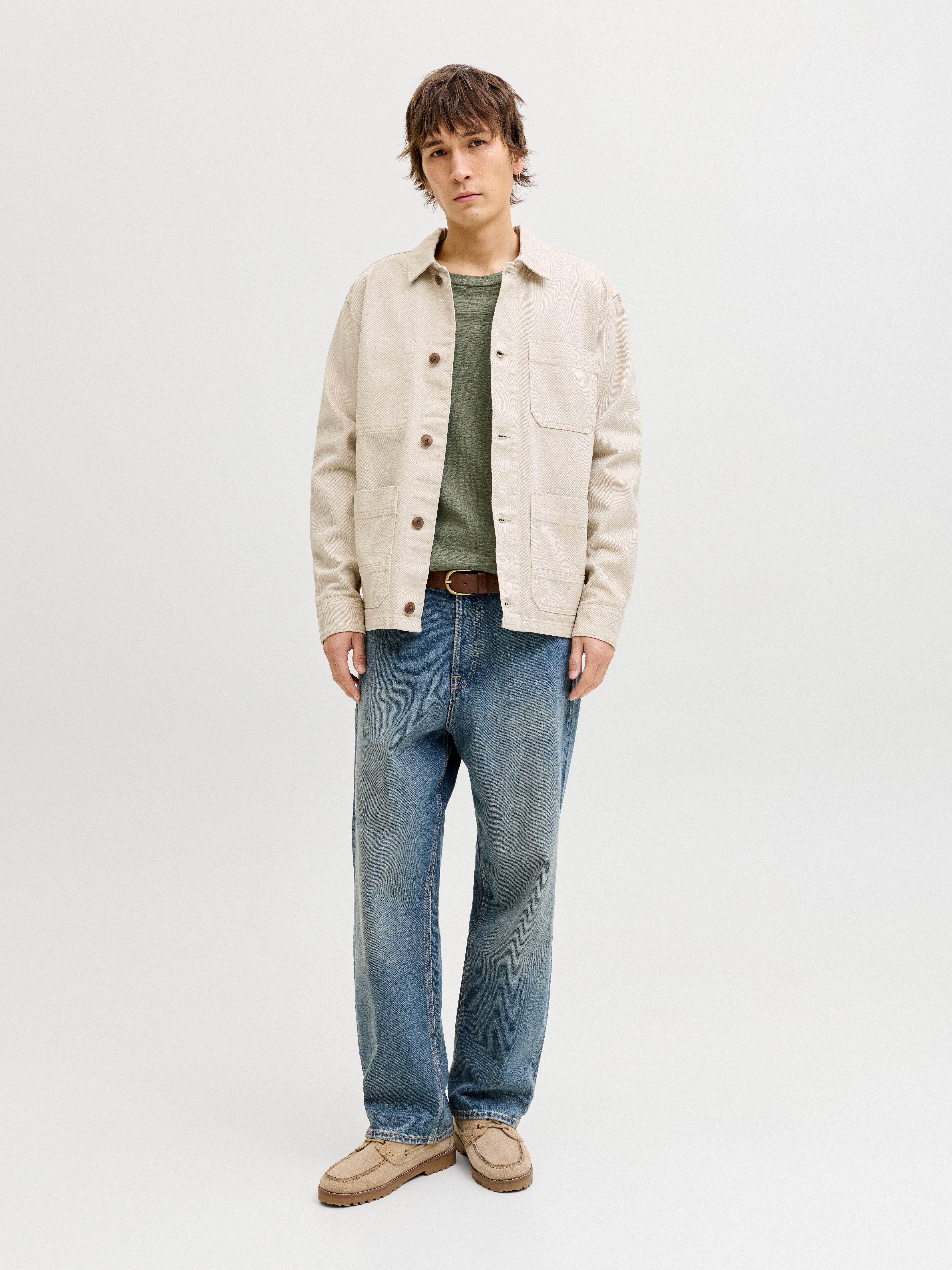 Jack & Jones Rundhalspullover JJESUMMER KNIT CREW NECK SN mit Rundhalsausschnitt